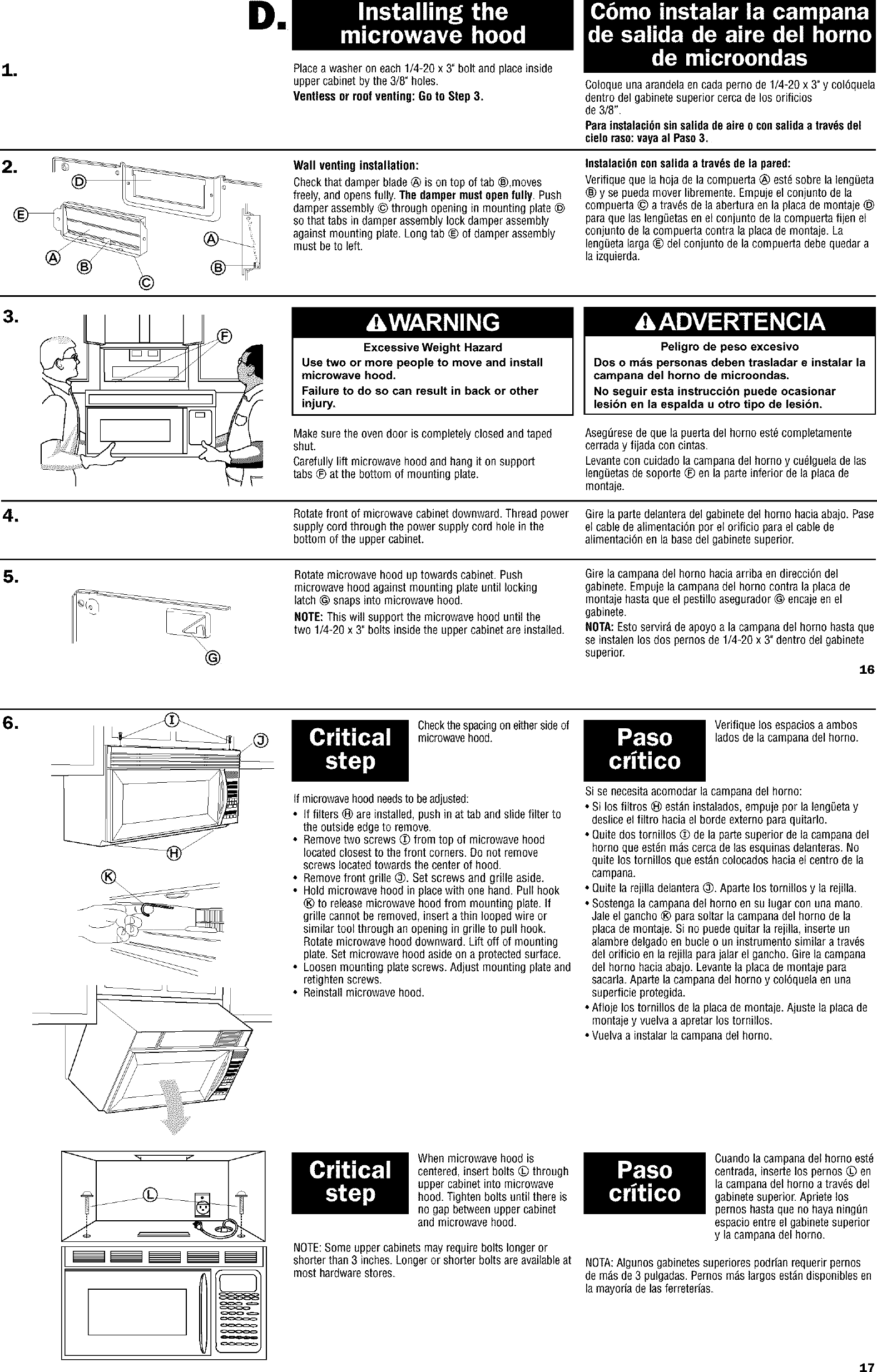 Page 9 of 11 - Kenmore 66560601000 User Manual  MICROWAVE/HOOD COMBO - Manuals And Guides L0211229