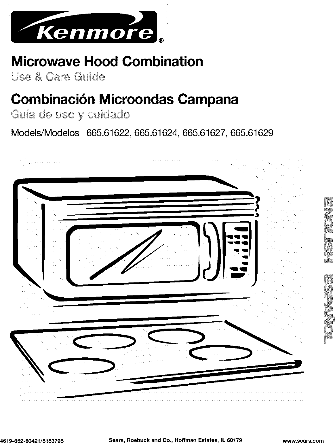 Kenmore 66561627100 User Manual MICROWAVE/HOOD COMBO Manuals And Guides