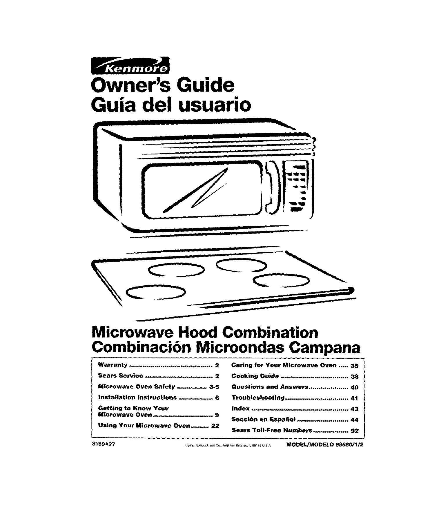 Kenmore 66568680891 User Manual Microwave Hood Combo Manuals And Guides L0308308