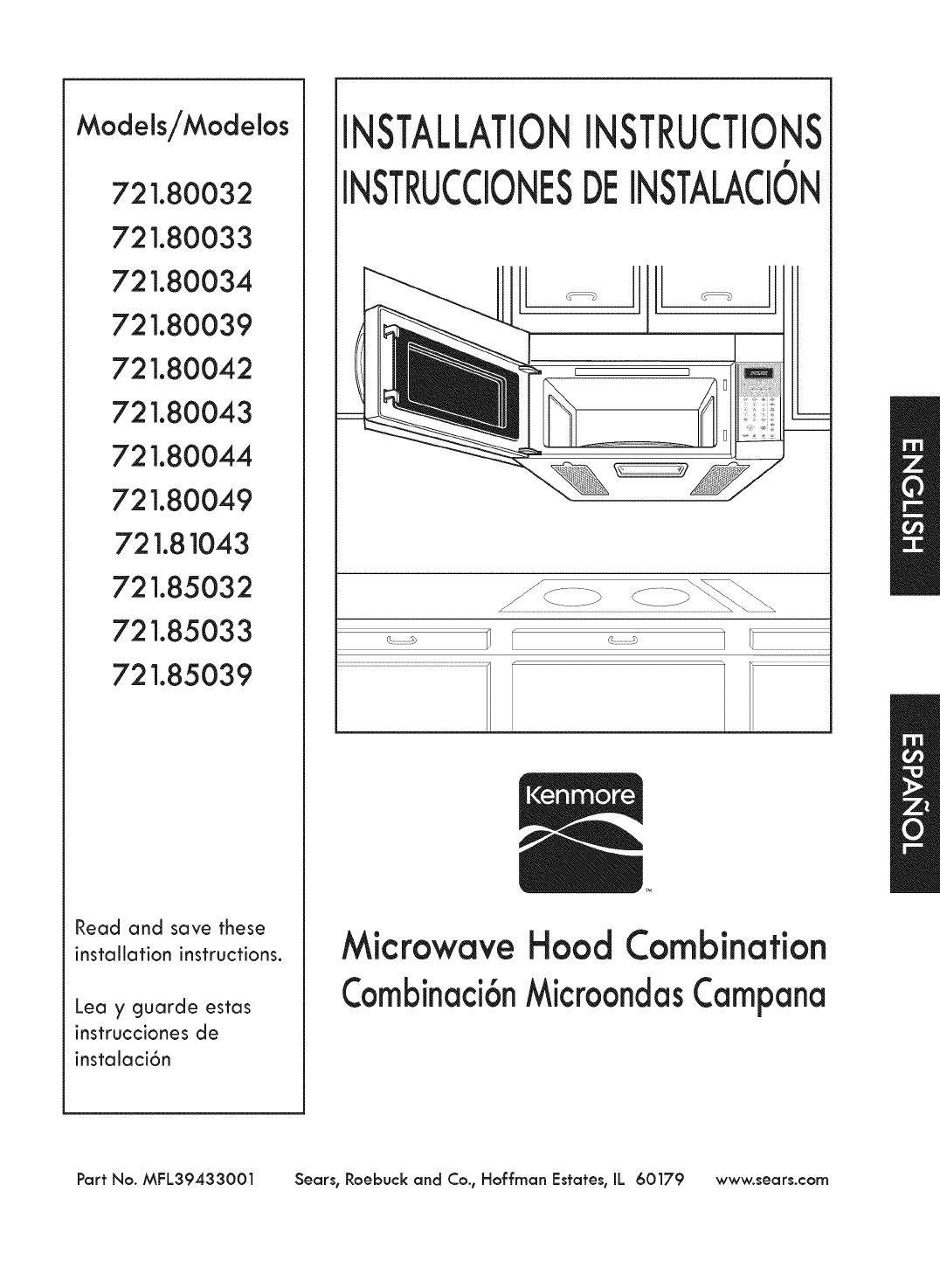 Kenmore 72180032700 User Manual MICROWAVE Manuals And Guides 1010420L