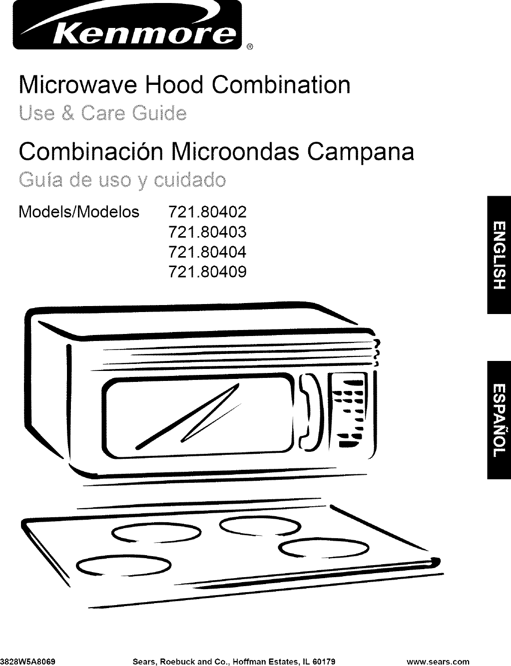 Kenmore 72180409400 User Manual MICROWAVE/HOOD COMBO Manuals And Guides