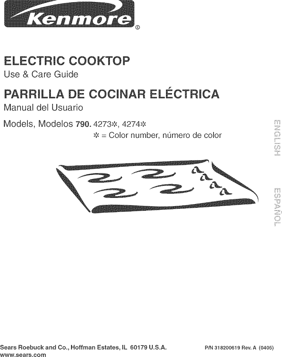 Kenmore 79042731401 User Manual ELECTRIC COOKTOP Manuals And Guides L0409308