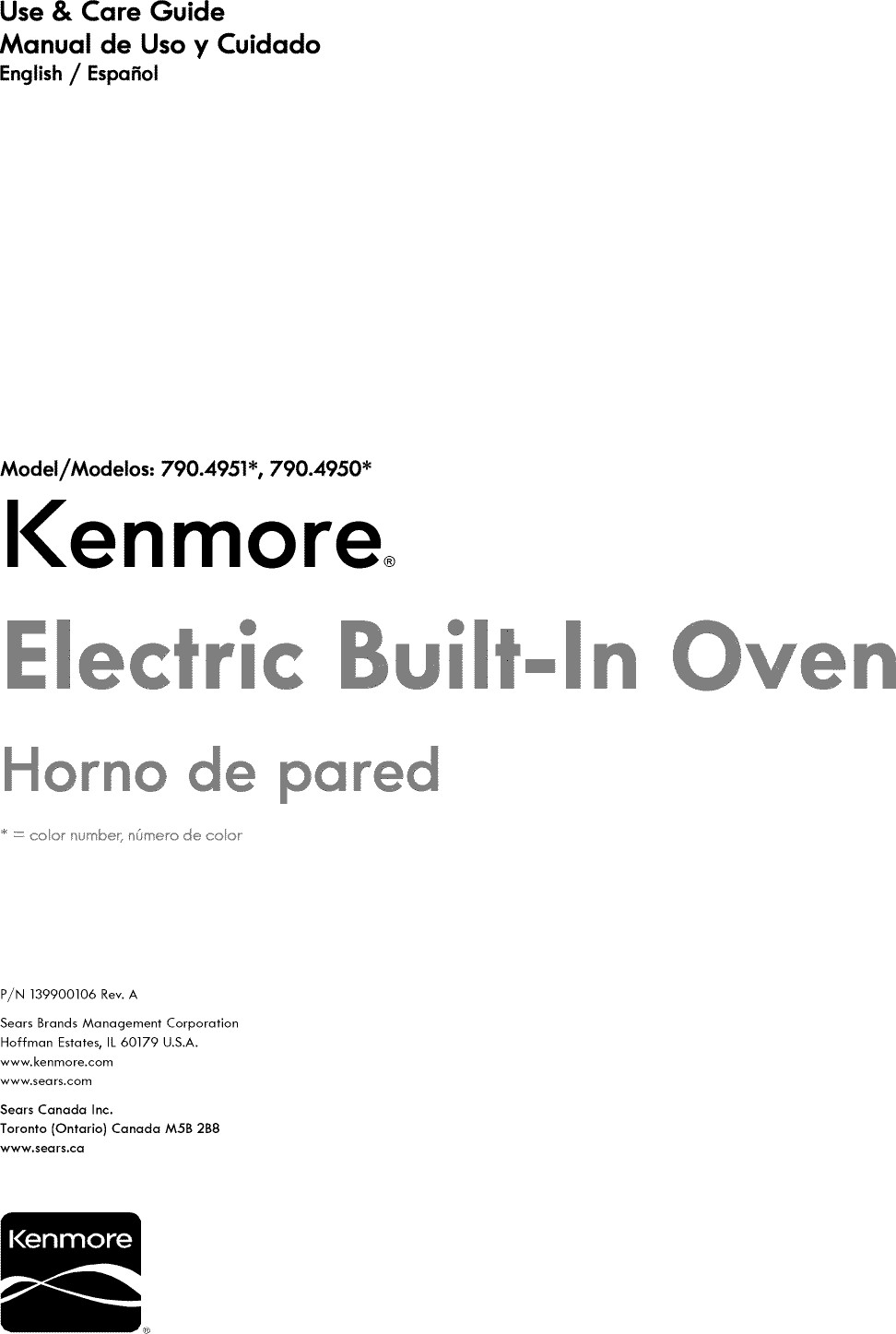 Kenmore 79049502311 User Manual WALL OVEN Manuals And Guides 1403316L