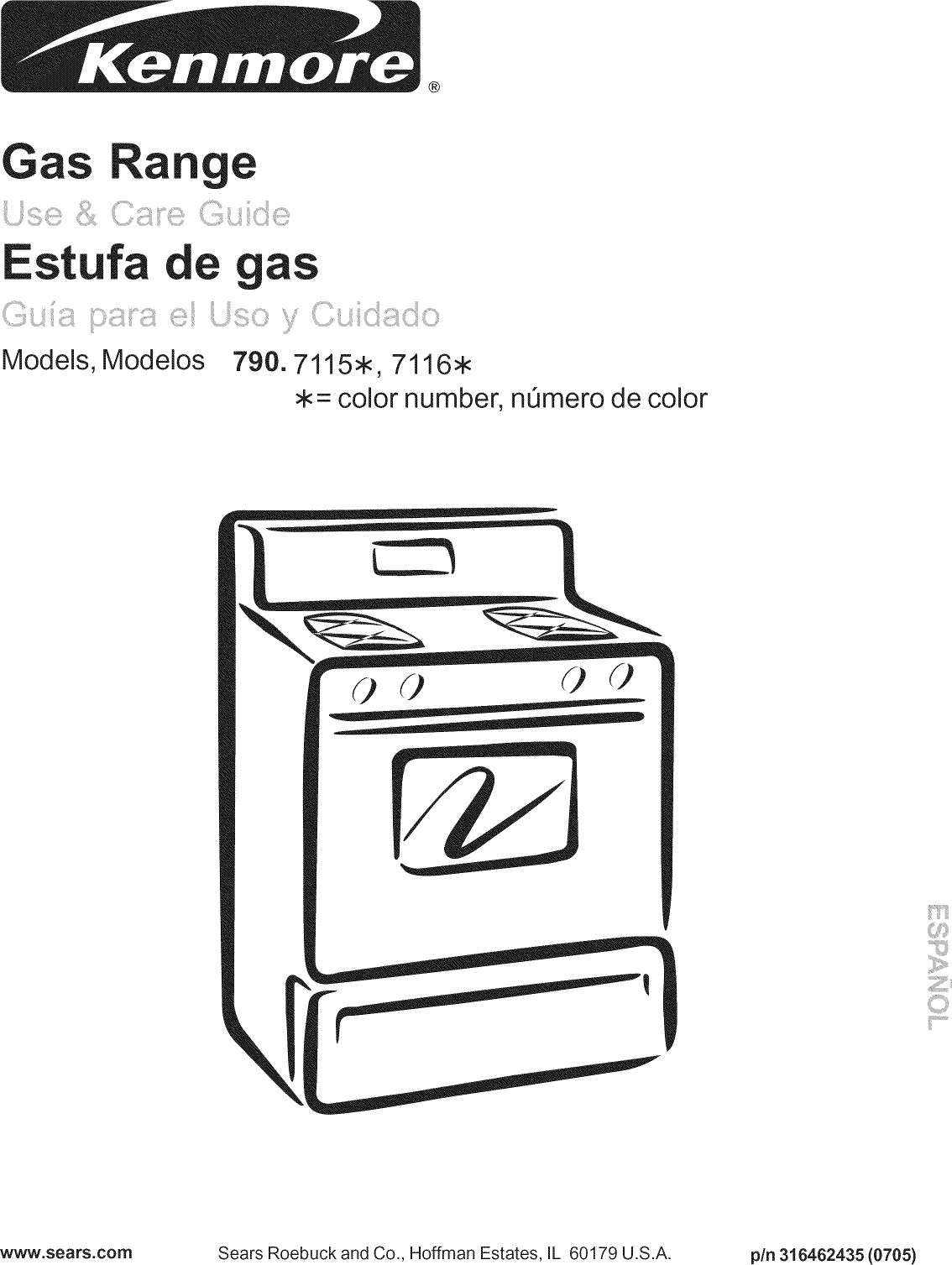 Kenmore 79071152700 User Manual GAS RANGE Manuals And Guides L0910444