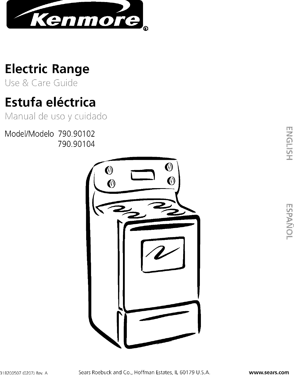 Kenmore 79090102200 User Manual ELECTRIC RANGE Manuals And Guides L0210181