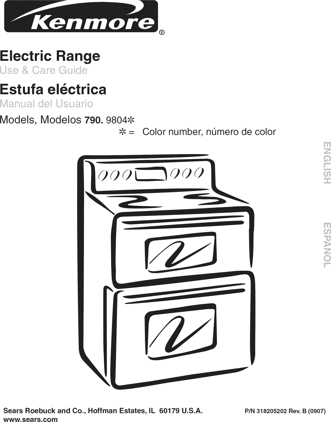 Kenmore 79098042901 User Manual ELECTRIC RANGE Manuals And Guides L0909453