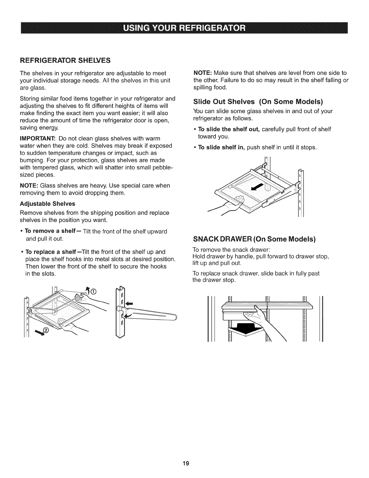 Kenmore 79579302901 User Manual REFRIGERATOR Manuals And Guides 1007003L