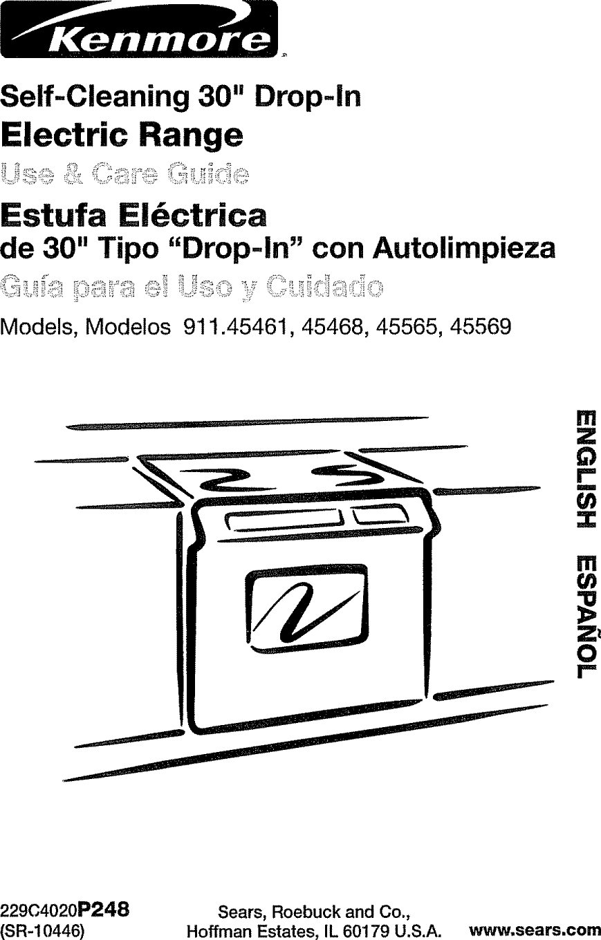 Kenmore 91145461094 User Manual 30 ELECTRIC DROP IN RANGE Manuals And Guides L0809029