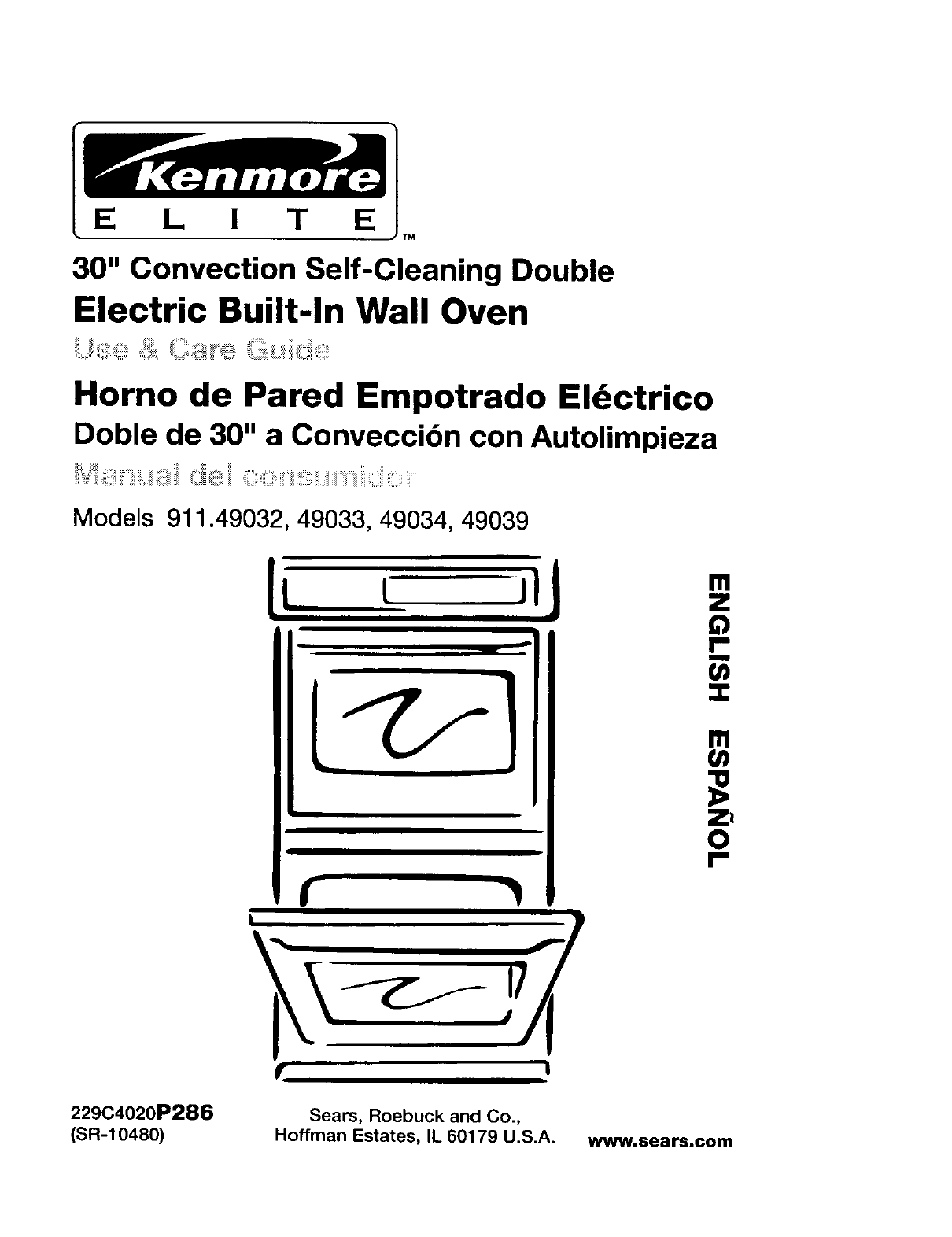 Kenmore 91149033100 User Manual ELECTRIC BUILT IN DOUBLE OVEN Manuals And  Guides L0109005