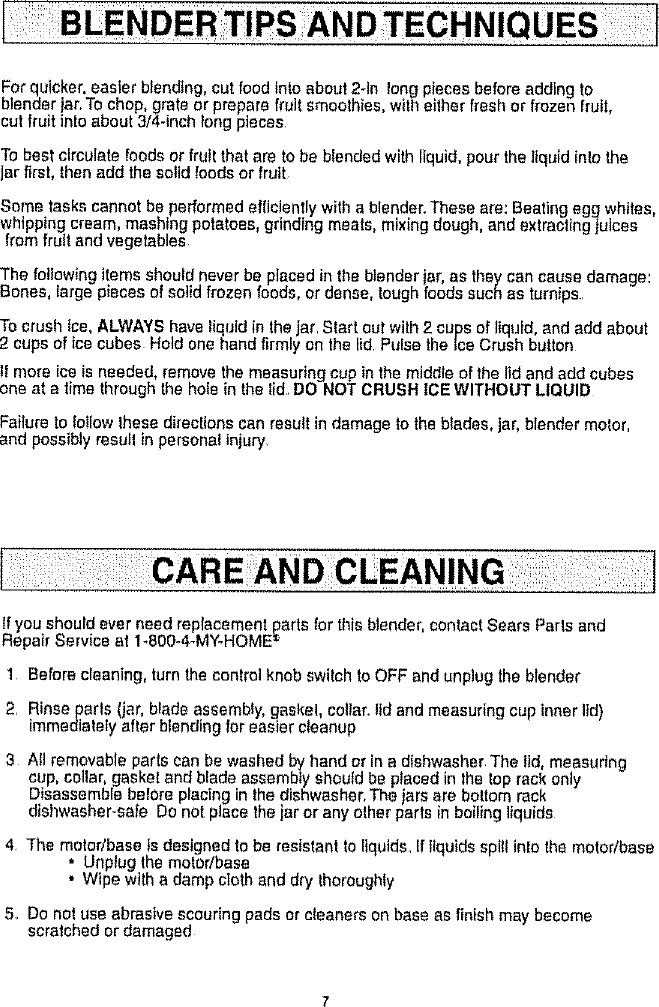 Page 7 of 8 - Kenmore Kenmore-100-80001-Users-Manual-  Kenmore-100-80001-users-manual