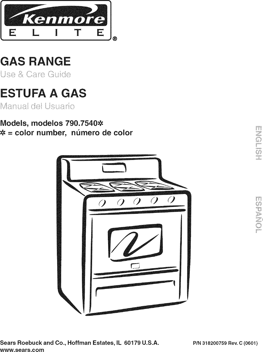 Kenmore 790 754 Users Manual