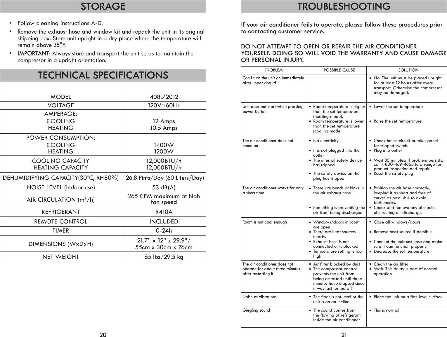 Page 11 of 12 - Kenmore Kenmore-Air-Conditioner-408-72012-Users-Manual-  Kenmore-air-conditioner-408-72012-users-manual