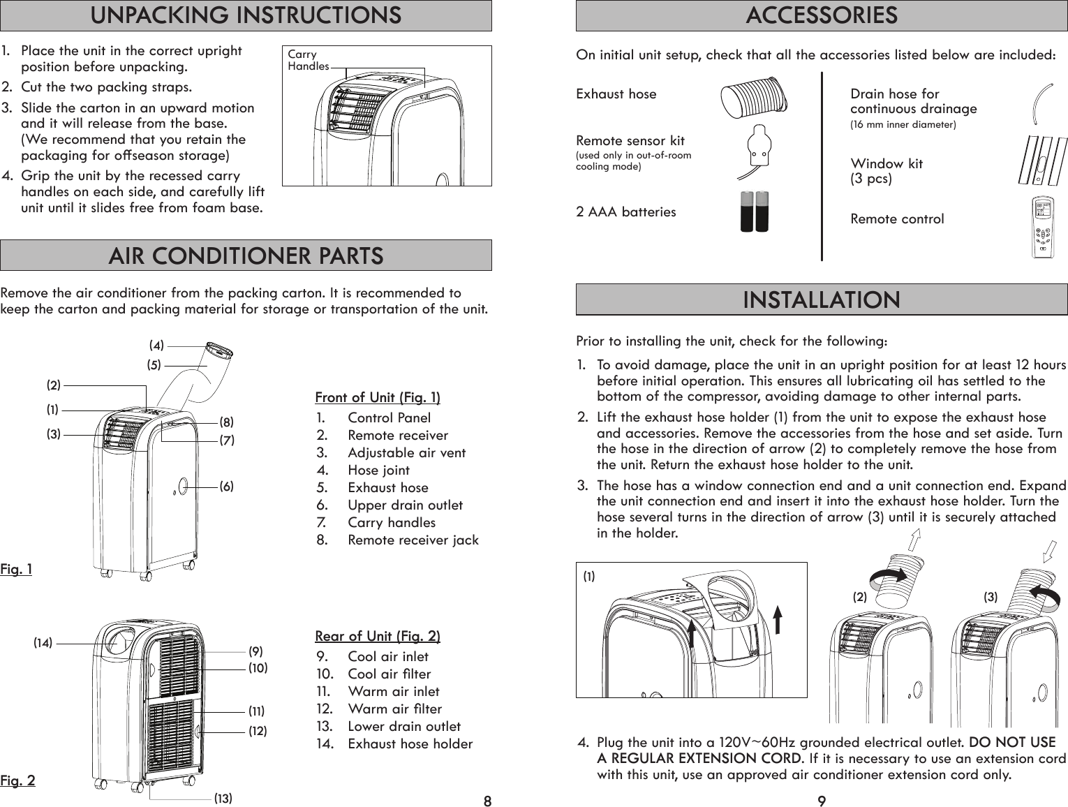Page 5 of 12 - Kenmore Kenmore-Air-Conditioner-408-72012-Users-Manual-  Kenmore-air-conditioner-408-72012-users-manual