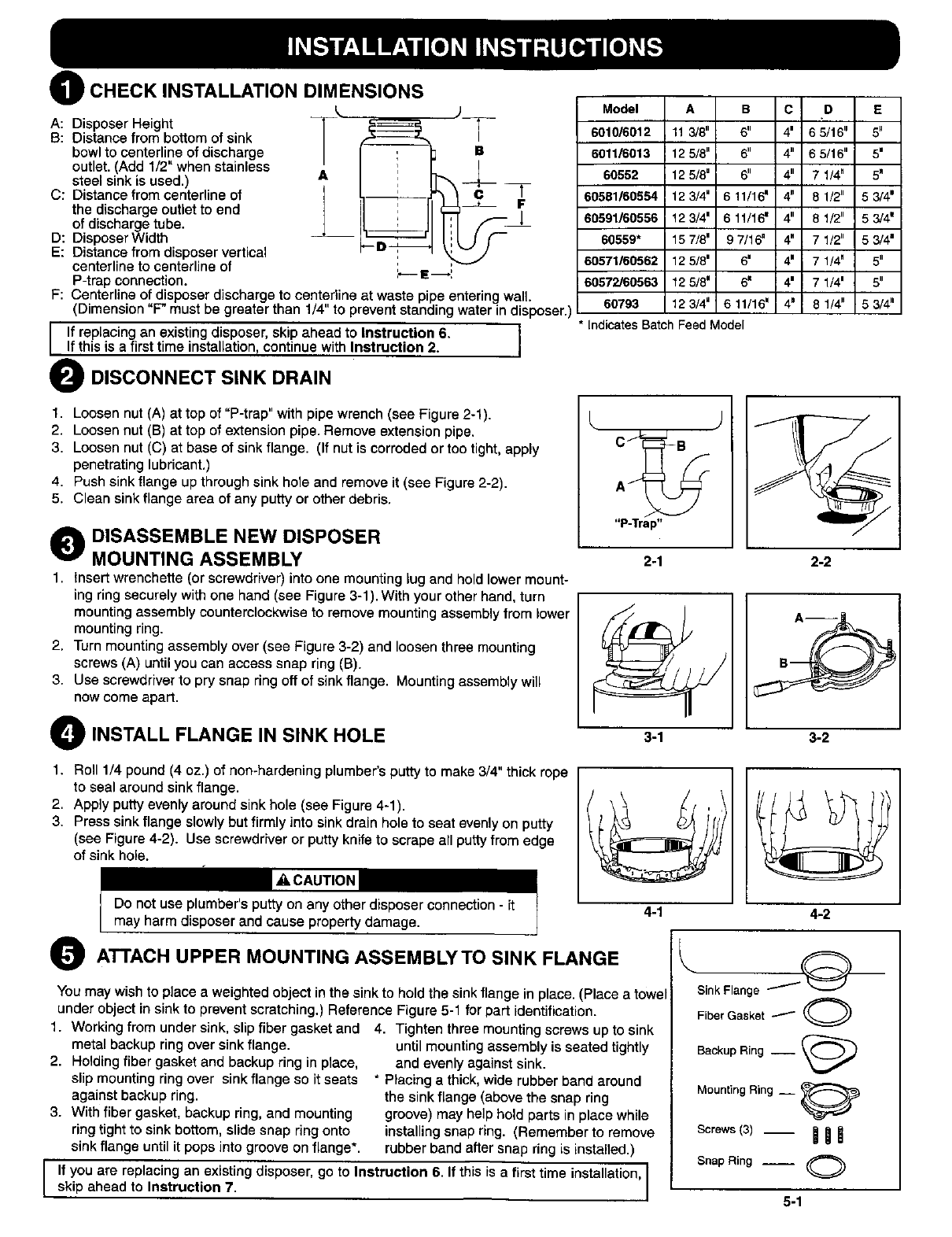 Kenmore 1 2 Hp Garbage Disposal Specifications