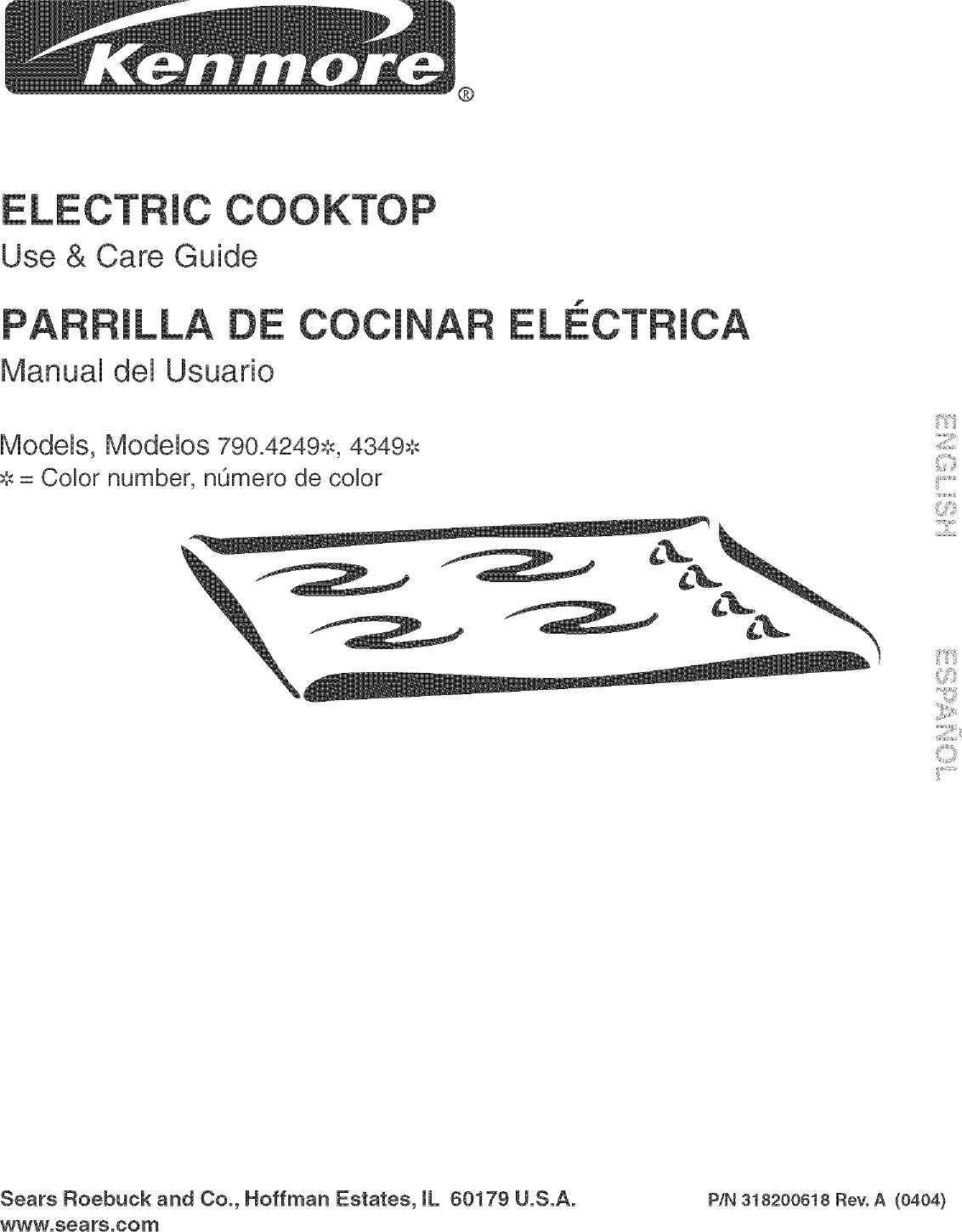 Kenmore 30 Electric Cooktop 4120 Owners Manual