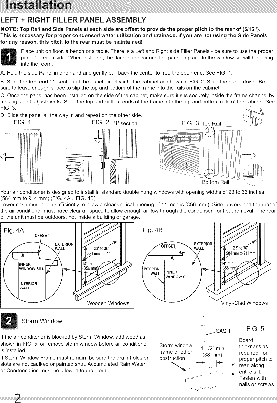 Page 2 of 4 - Kenmore Kenmore-Kenmore-5200-Btu-Room-Air-Conditioner-Installation-Guide-  Kenmore-kenmore-5200-btu-room-air-conditioner-installation-guide