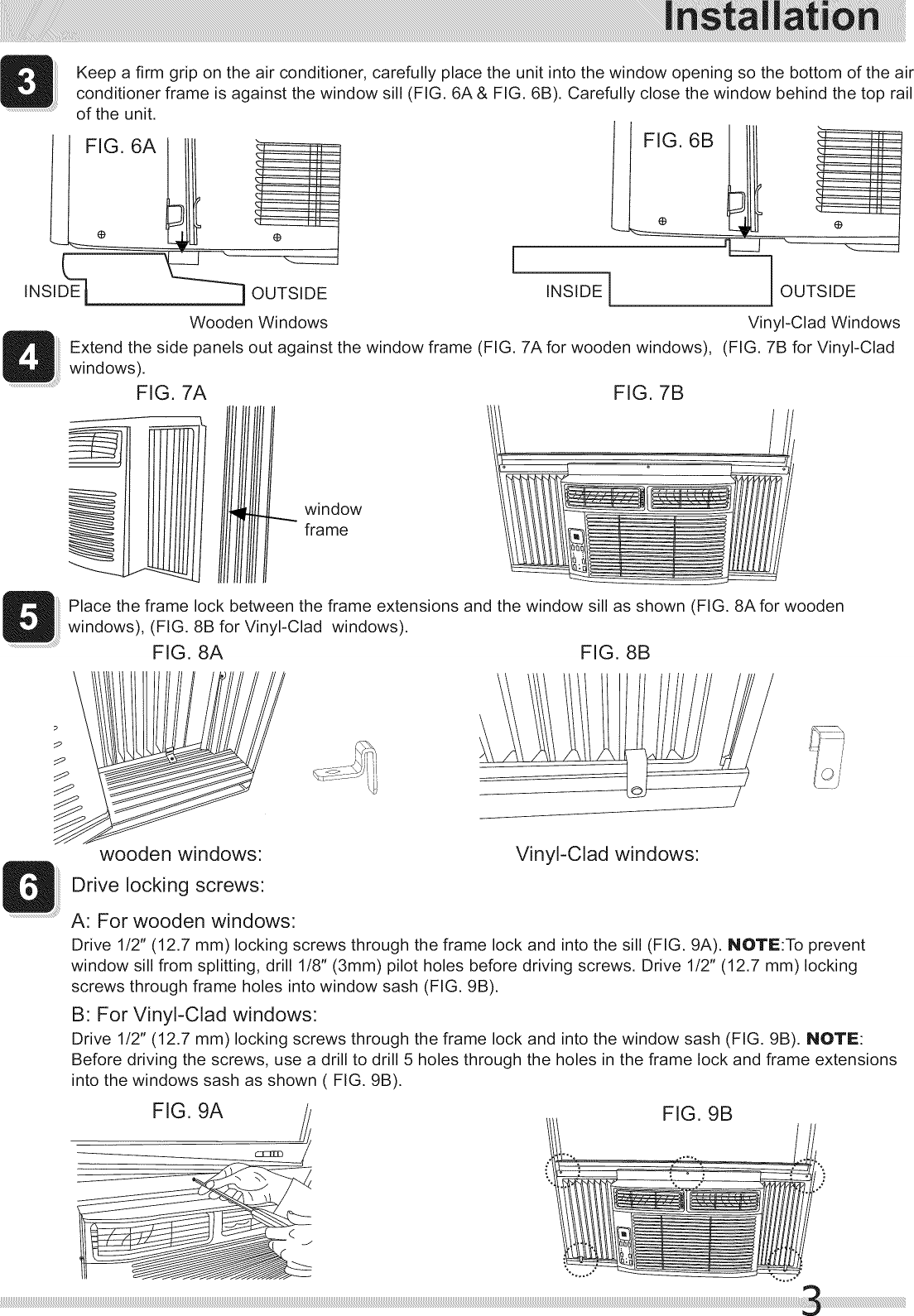 Page 3 of 4 - Kenmore Kenmore-Kenmore-5200-Btu-Room-Air-Conditioner-Installation-Guide-  Kenmore-kenmore-5200-btu-room-air-conditioner-installation-guide