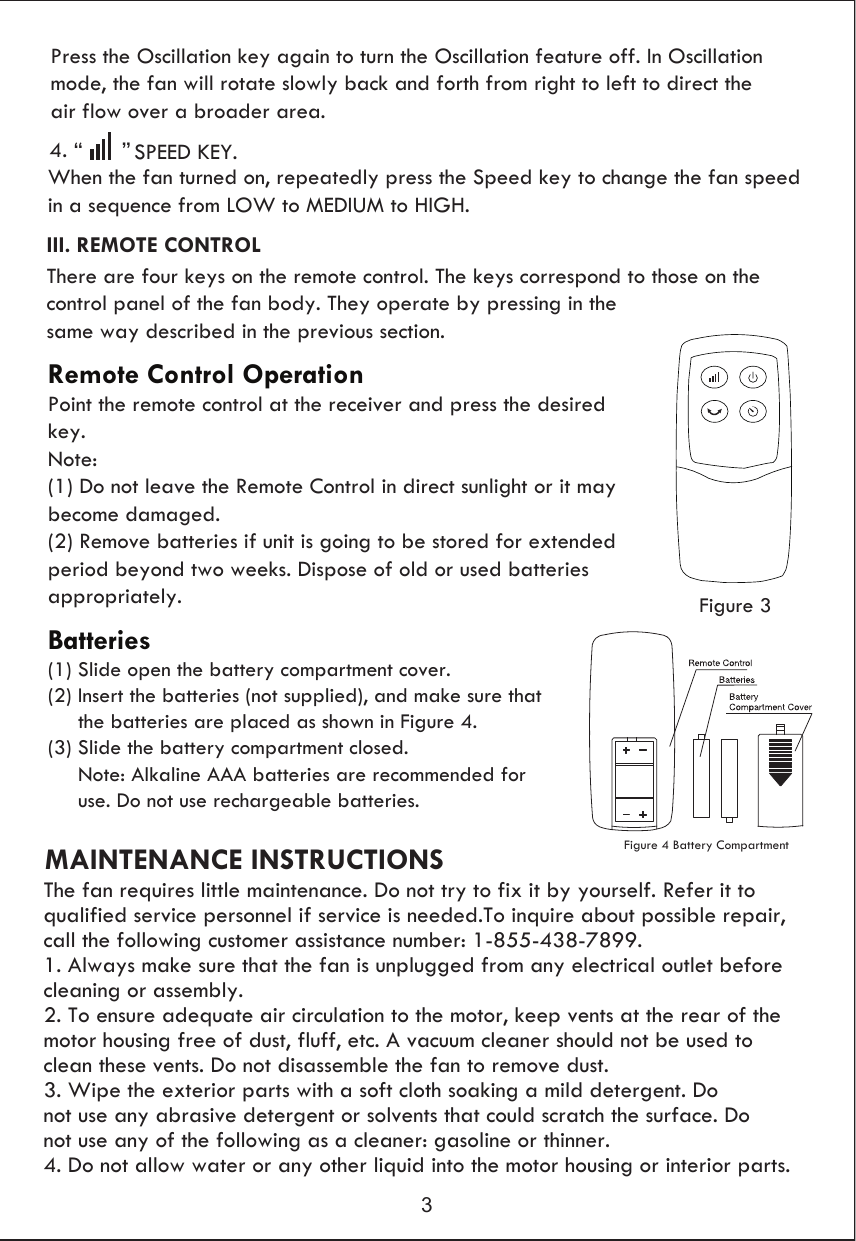 Page 4 of 10 - Kenmore Kenmore-Kenmoreâ -36-Tower-Fan-34036-Owners-Manual- FZ10-13CR 36-inch_TowerFan Manual  Kenmore-kenmore Â -36-tower-fan-34036-owners-manual