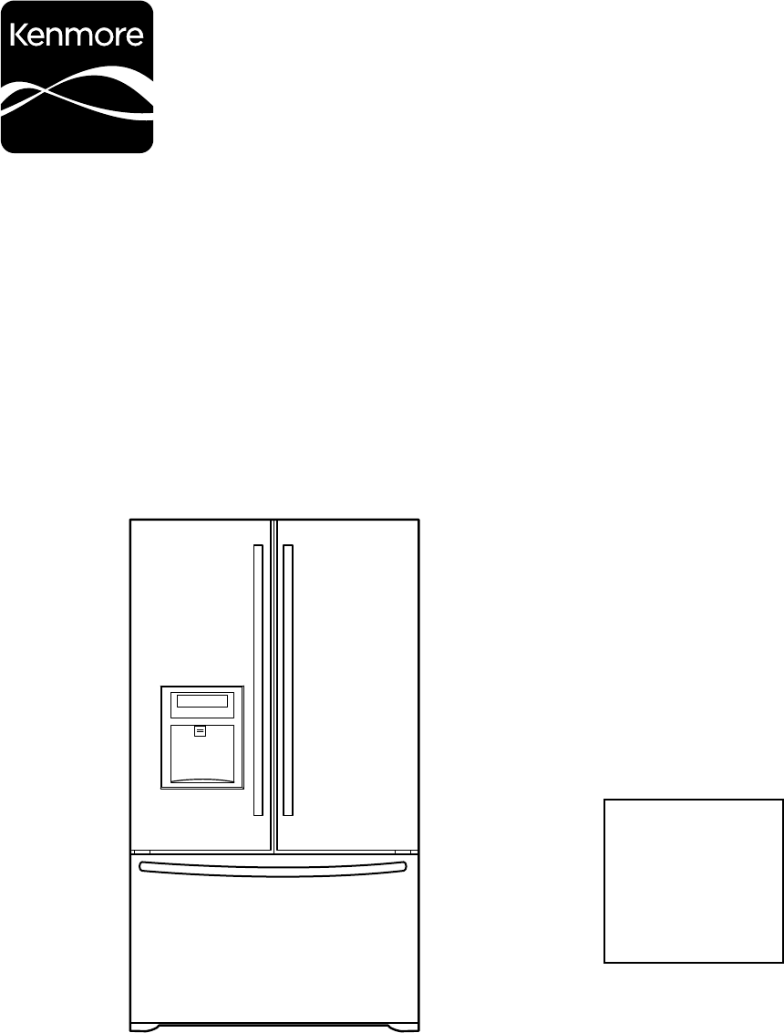 kenmore refrigerator model 795 size