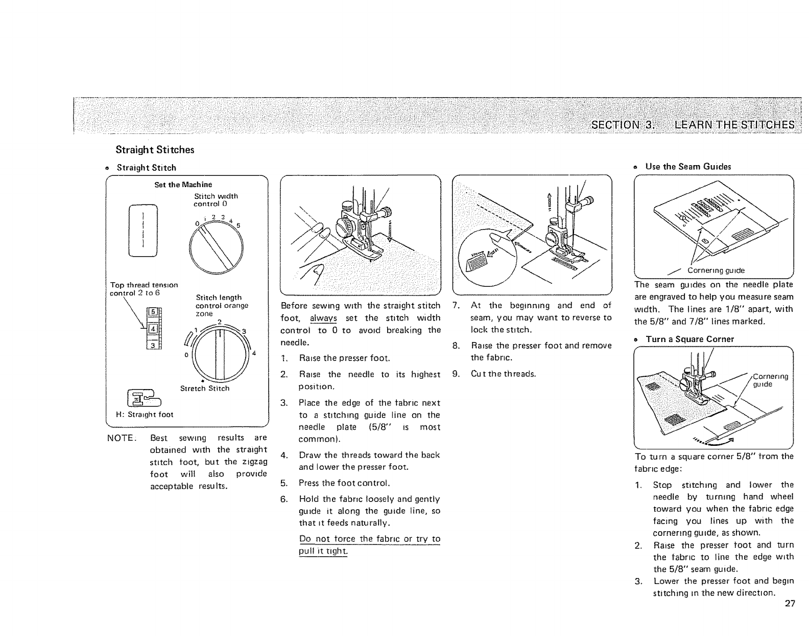 Kenmore Sewing Machine 385 Users Manual