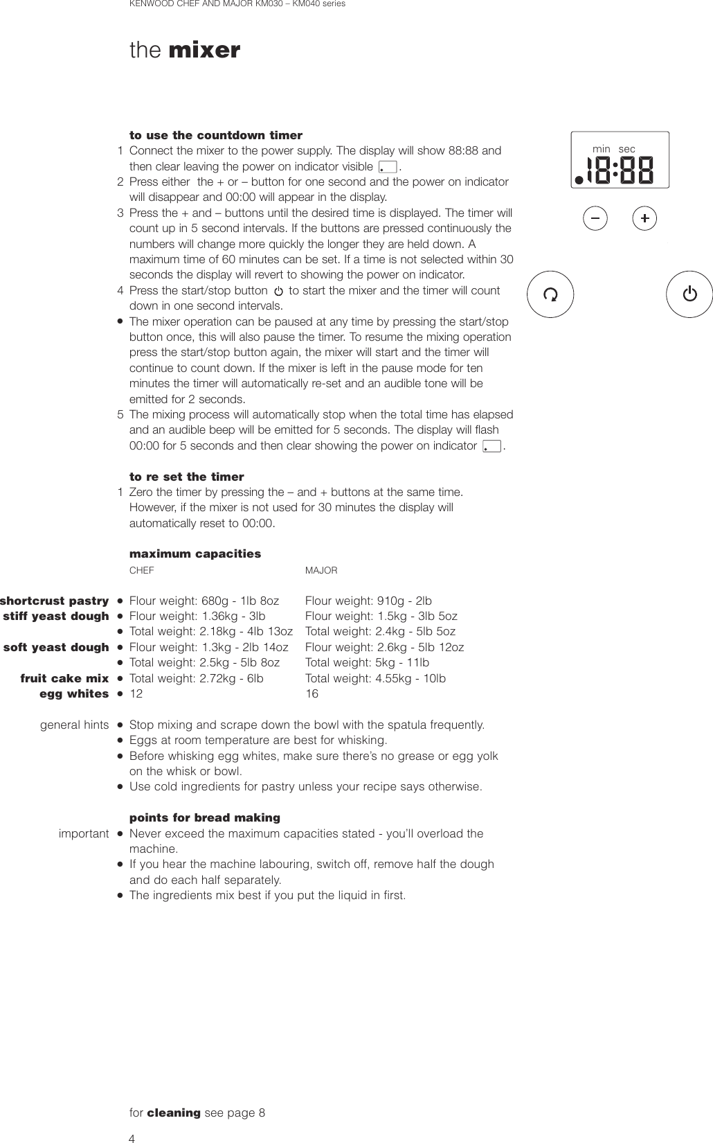 Page 5 of 12 - Kenwood Chef KM030 SeriesMajor KM040 Series  User Manual To The Ff05a5af-d746-4d67-80f8-8f6d943ee659