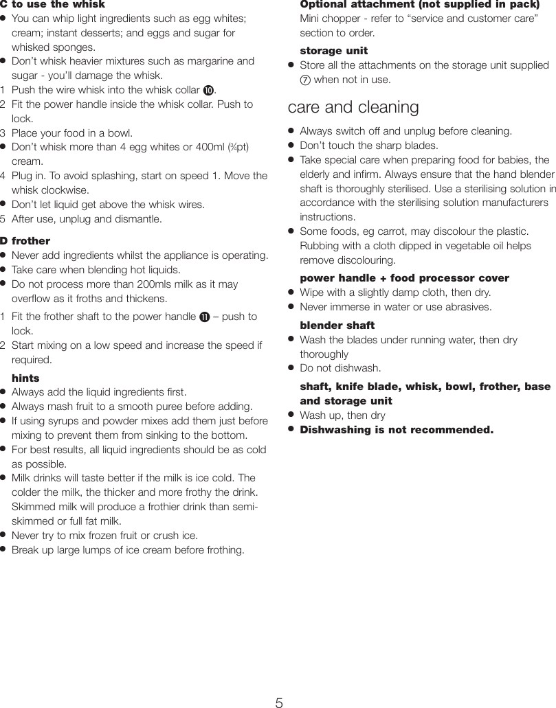 Page 7 of 10 - Kenwood HB790 Series 18287 English Only A5 User Manual  To The F9753add-25dd-473d-8957-9abbfcc45847