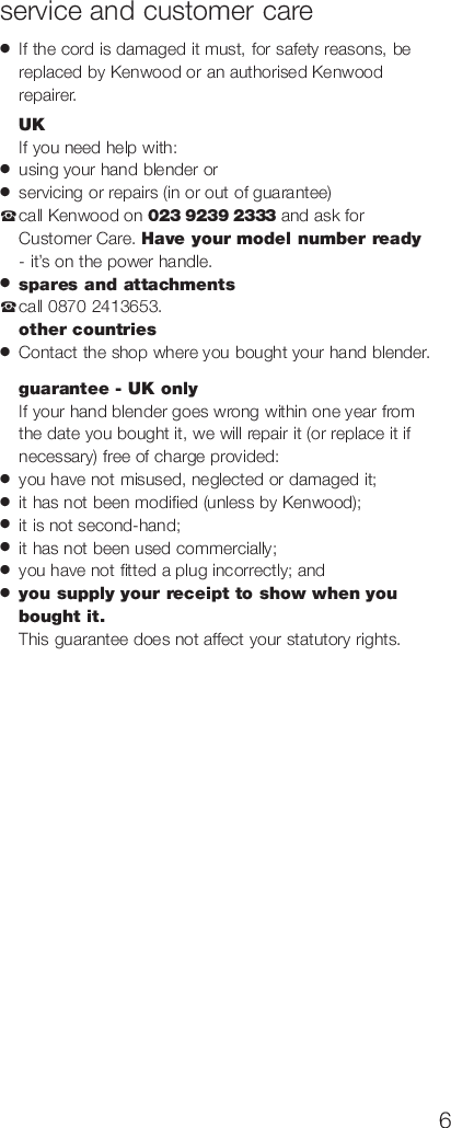 Page 9 of 10 - Kenwood HB790 Series 18287 English Only A5 User Manual  To The F9753add-25dd-473d-8957-9abbfcc45847