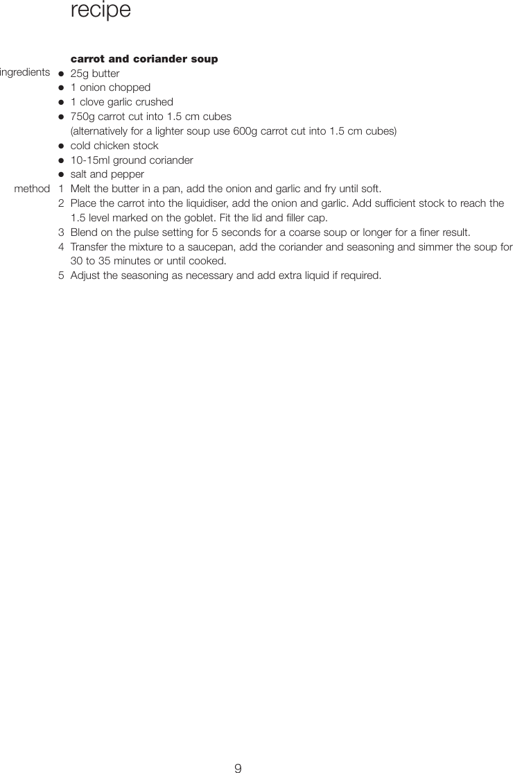 Page 9 of 10 - Kenwood KM260 57732 Iss 3 A5 Eng User Manual  To The 05610d5b-5b13-41cc-a573-293d46a518b2