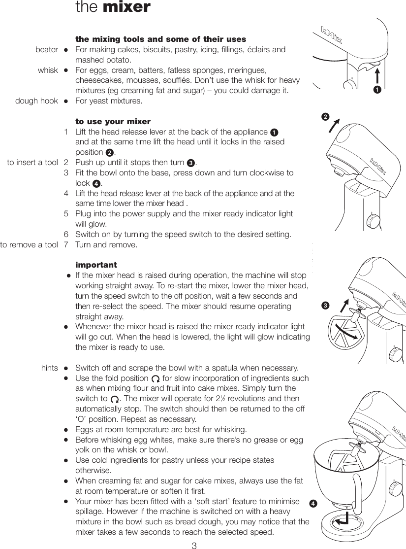 Page 4 of 9 - Kenwood KMX50 18362 Iss 2 English User Manual  To The 2f6c2a2f-8ff5-4b07-9469-0edfaed59b4b