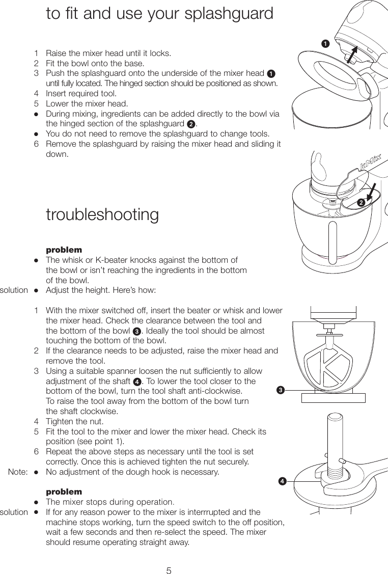 Page 6 of 9 - Kenwood KMX50 18362 Iss 2 English User Manual  To The 2f6c2a2f-8ff5-4b07-9469-0edfaed59b4b