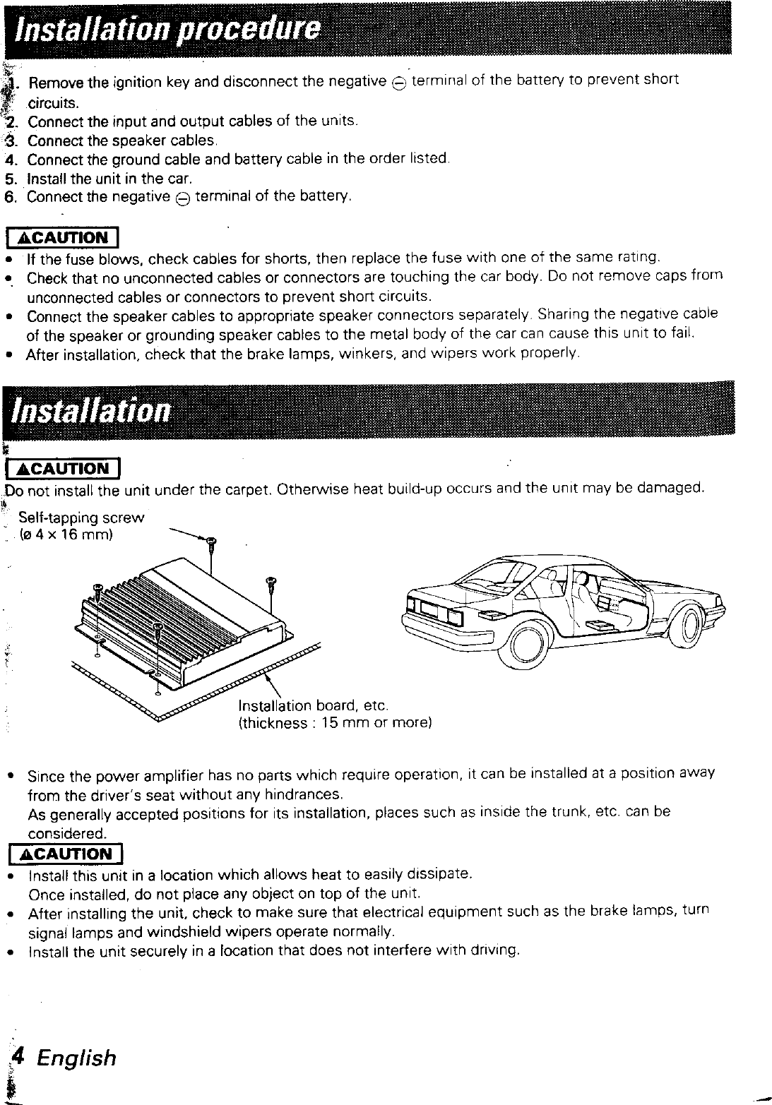 Page 4 of 6 - Kenwood Kenwood-Kac-626-Owner-S-Manual