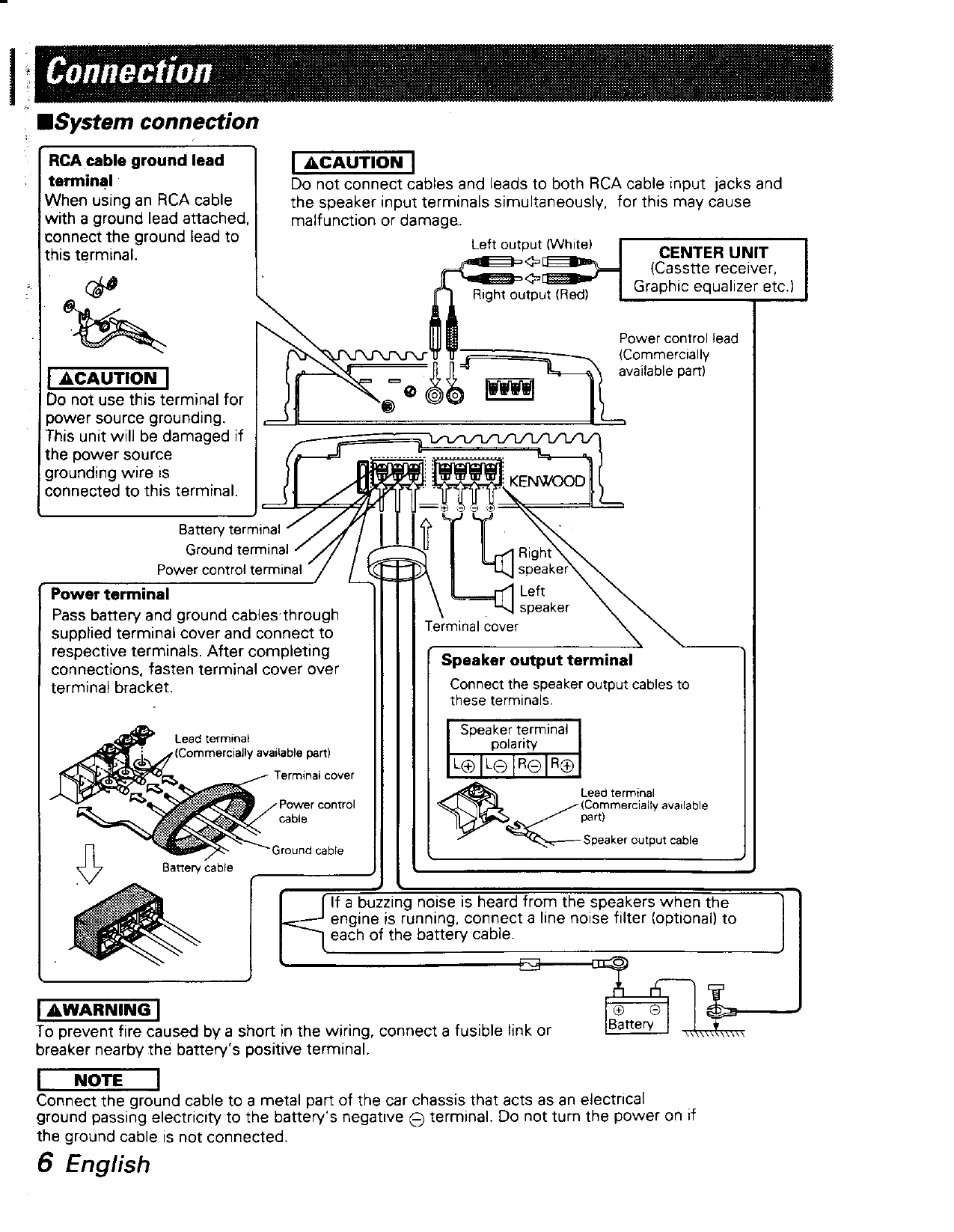 Kenwood Kac 626 Owner S Manual