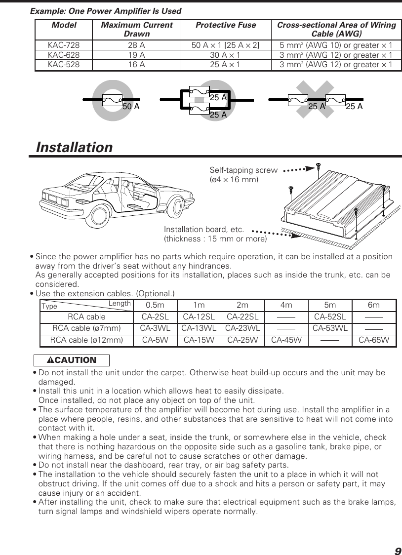 Page 9 of 12 - Kenwood Kenwood-Kac-728-Owner-S-Manual KAC-728-628-528 (EN)