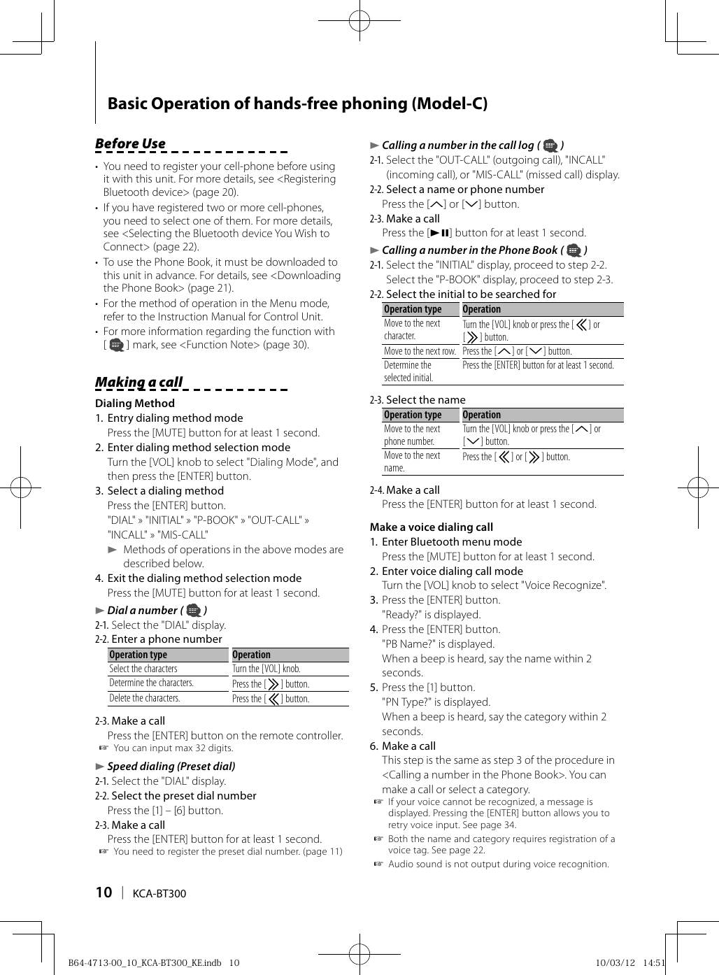 Kenwood Kca Bt300 Users Manual B64 4713 0010kca Bt300keindb