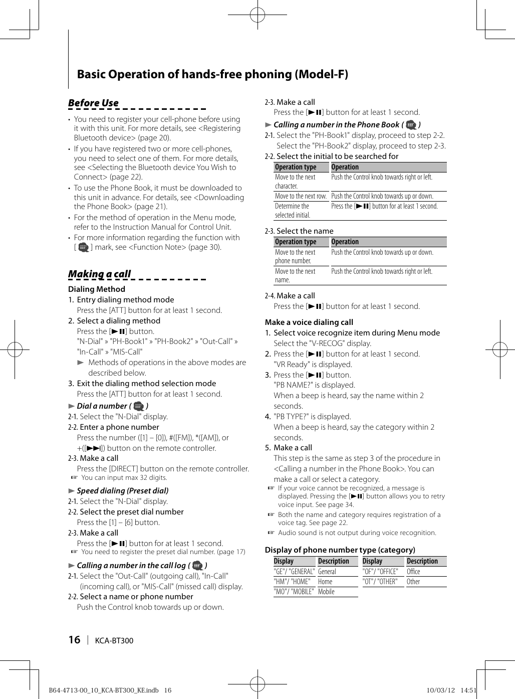 Kenwood Kca Bt300 Users Manual B64 4713 0010kca Bt300keindb