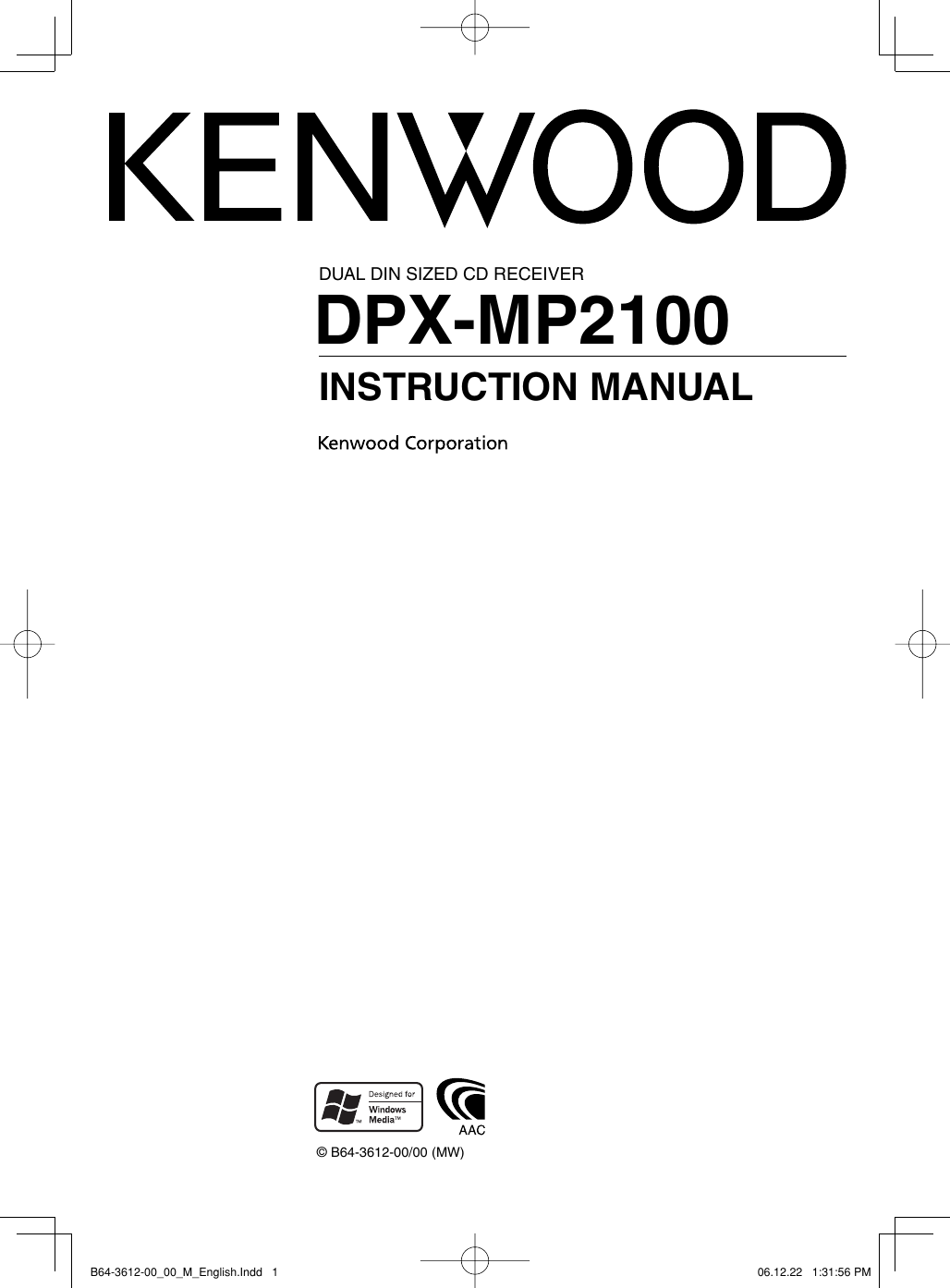 kenwood-car-stereo-system-dpx-mp2100-users-manual-b64-3612-00-00-m