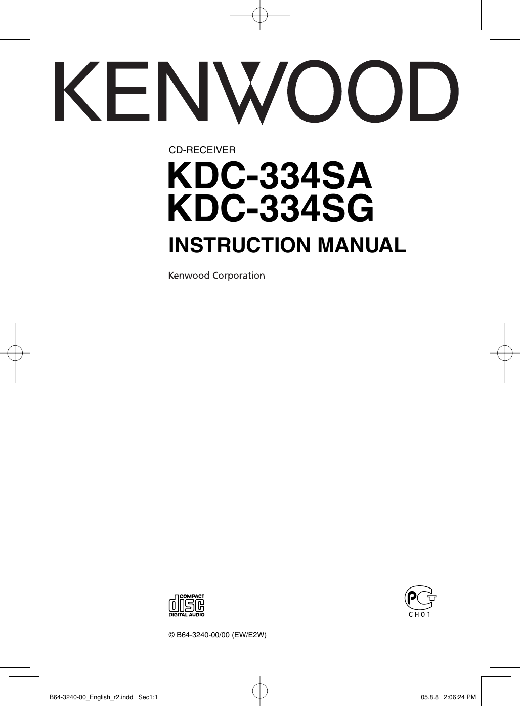 kenwood-car-stereo-system-kdc-334sa-users-manual-b64-3240-00-english-r2