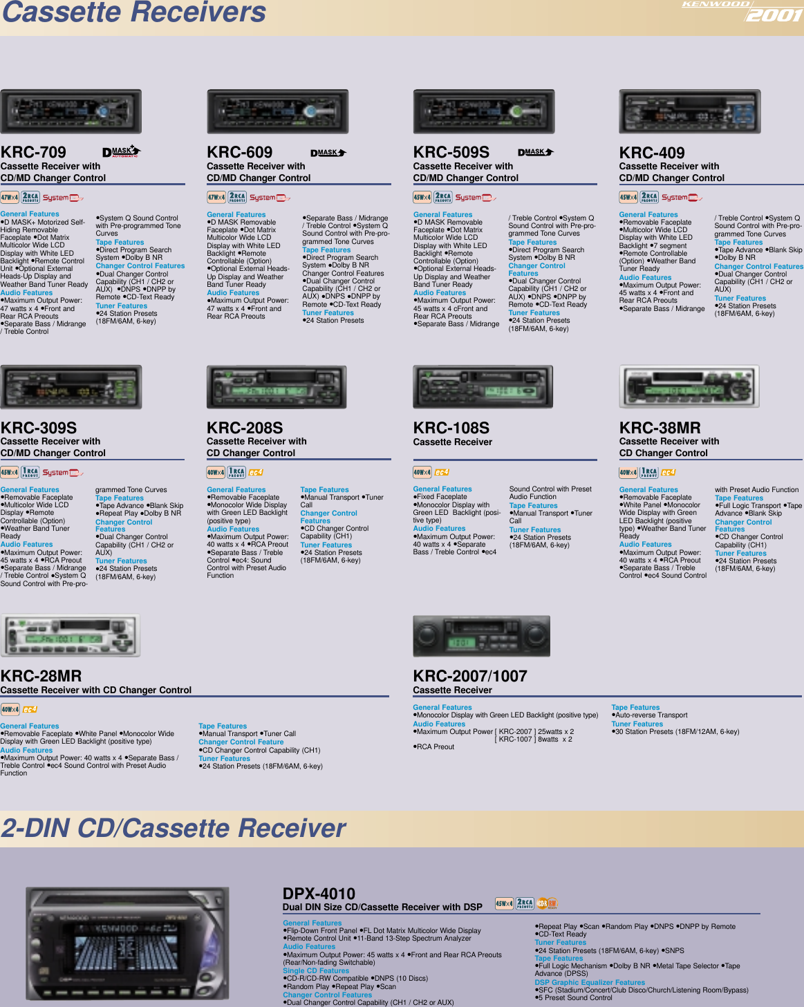 Page 4 of 8 - Kenwood Kenwood-Kenwood-Car-Stereo-System-Kdc-9017-Users-Manual-  Kenwood-kenwood-car-stereo-system-kdc-9017-users-manual