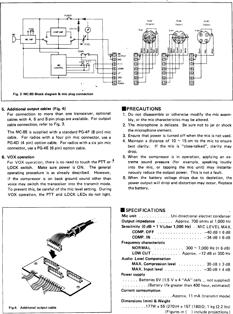 Page 3 of 4 - Kenwood Kenwood-Kenwood-Microphone-Mc-85-Users-Manual-  Kenwood-kenwood-microphone-mc-85-users-manual