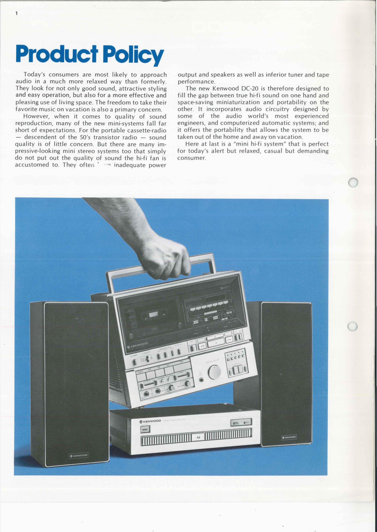 Page 2 of 7 - Kenwood Kenwood-Kenwood-Stereo-System-Dc-20-Users-Manual-  Kenwood-kenwood-stereo-system-dc-20-users-manual
