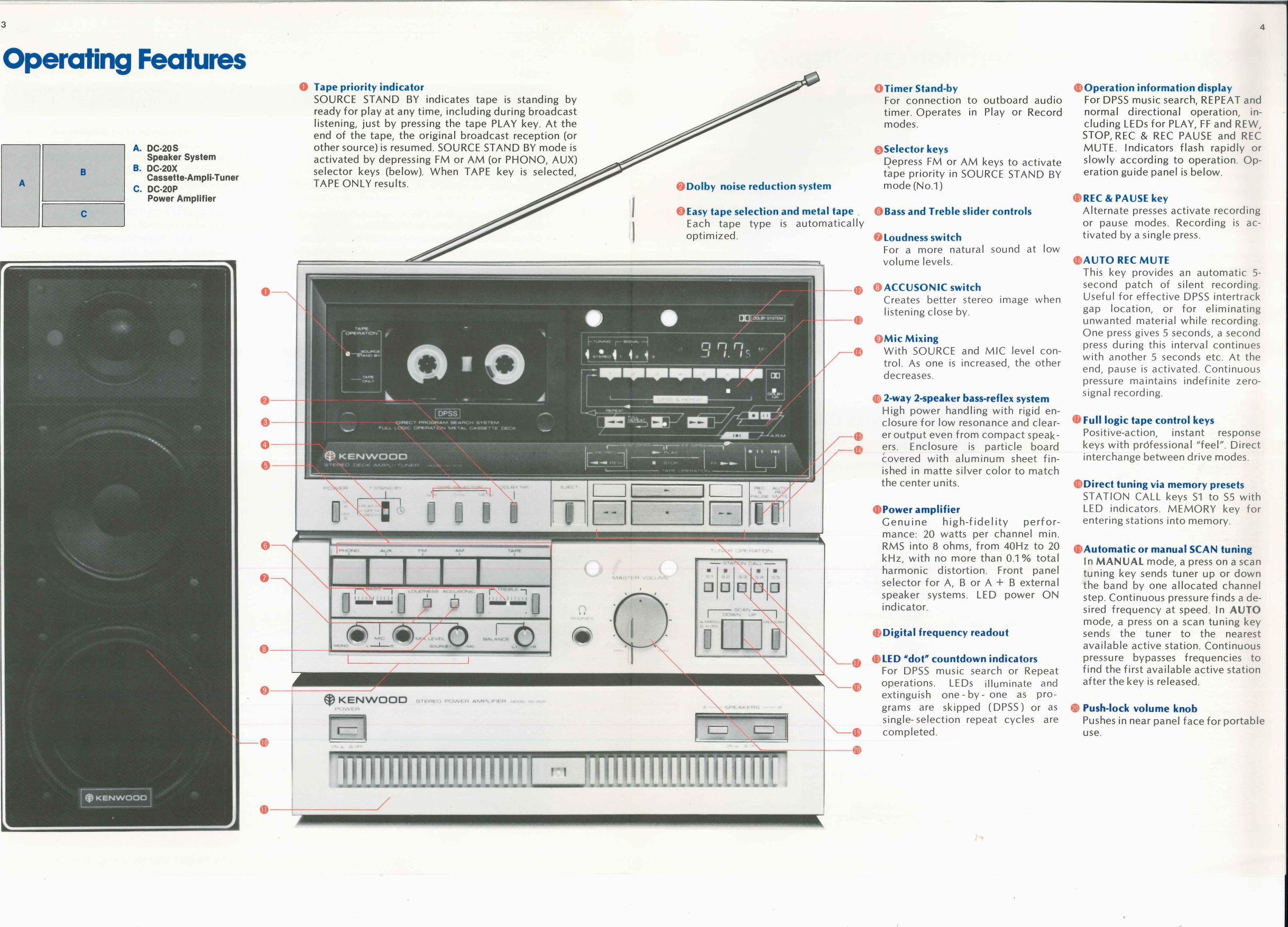 Page 4 of 7 - Kenwood Kenwood-Kenwood-Stereo-System-Dc-20-Users-Manual-  Kenwood-kenwood-stereo-system-dc-20-users-manual
