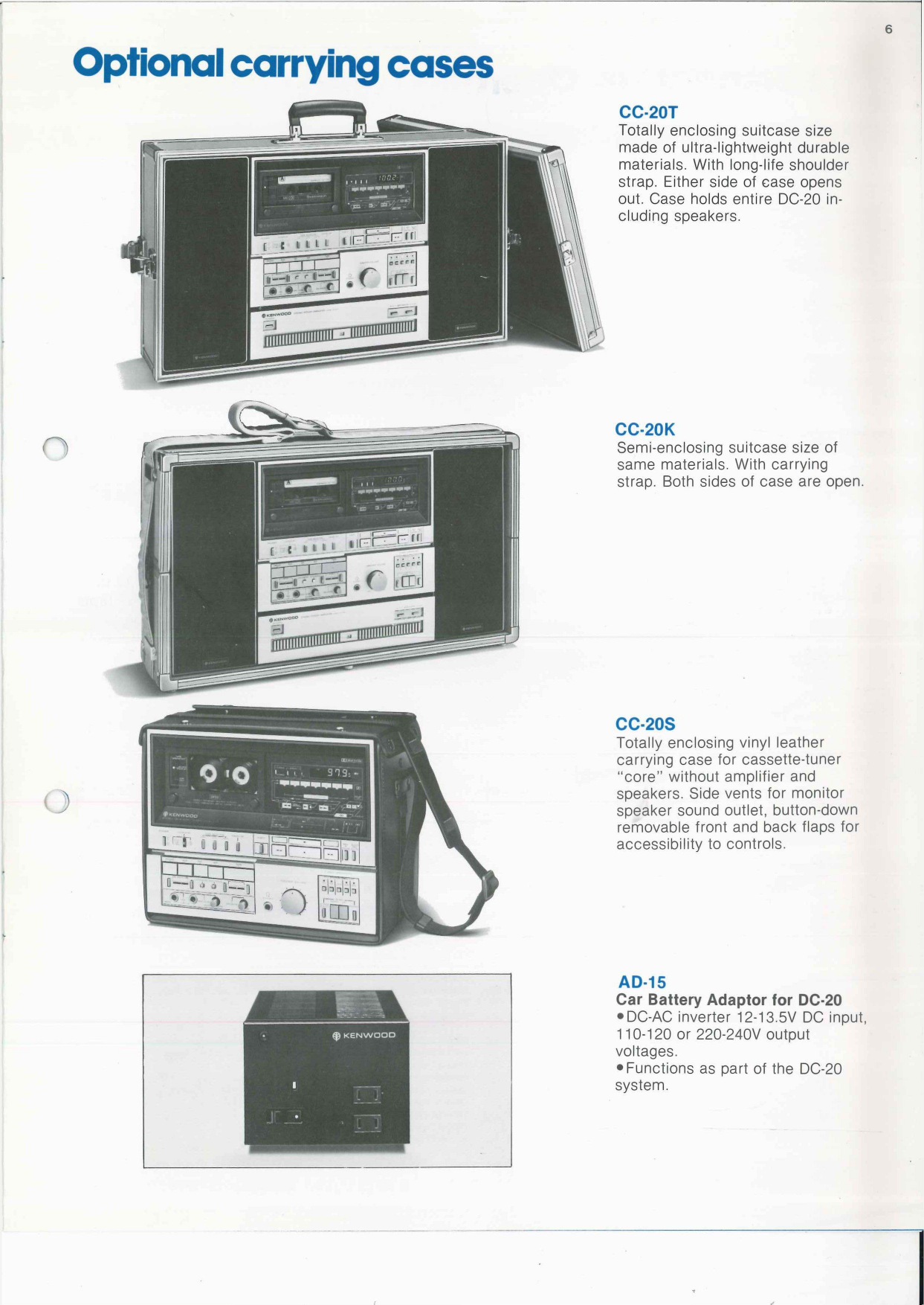 Page 6 of 7 - Kenwood Kenwood-Kenwood-Stereo-System-Dc-20-Users-Manual-  Kenwood-kenwood-stereo-system-dc-20-users-manual