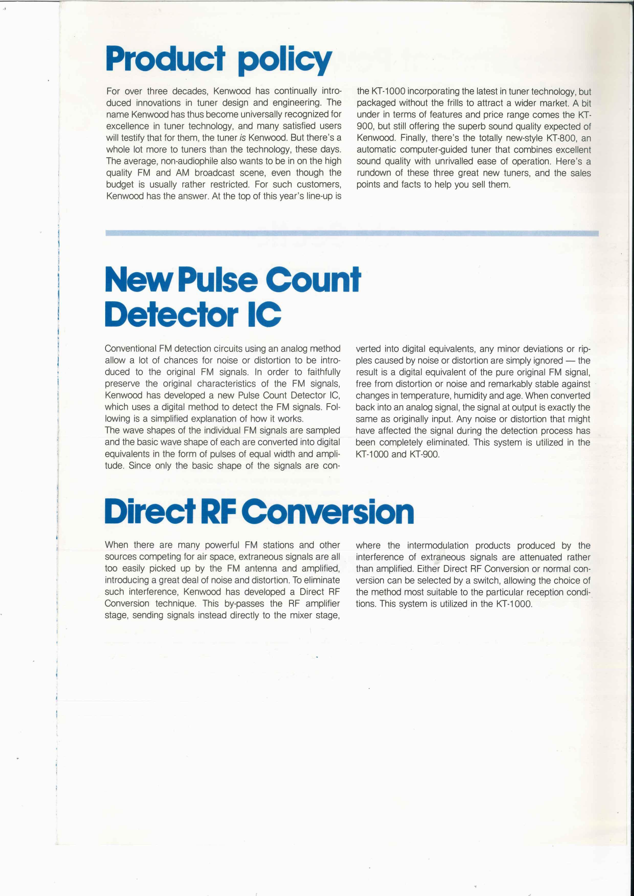 Page 2 of 6 - Kenwood Kenwood-Kenwood-Tv-Receiver-Kt-1000-Users-Manual-  Kenwood-kenwood-tv-receiver-kt-1000-users-manual