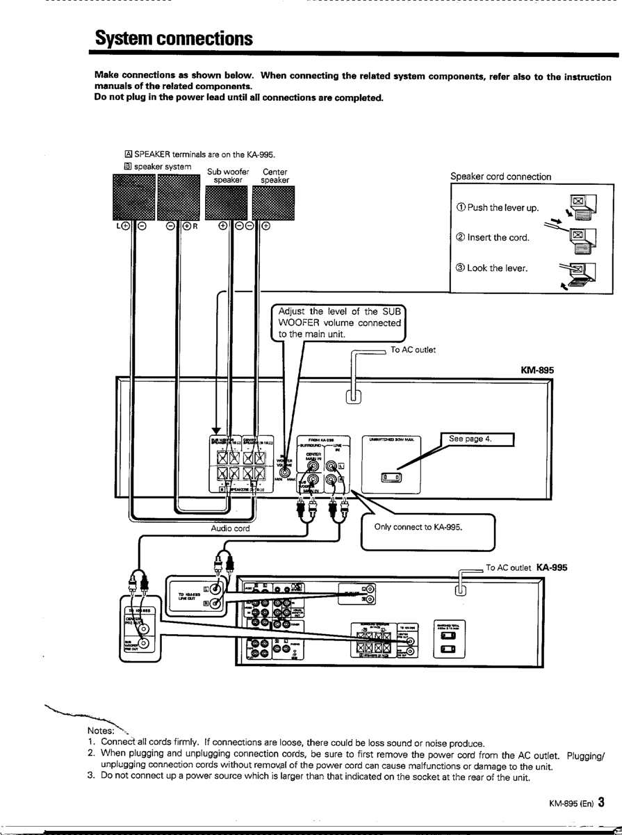 Page 3 of 8 - Kenwood Kenwood-Km-895-Owner-S-Manual KM-895