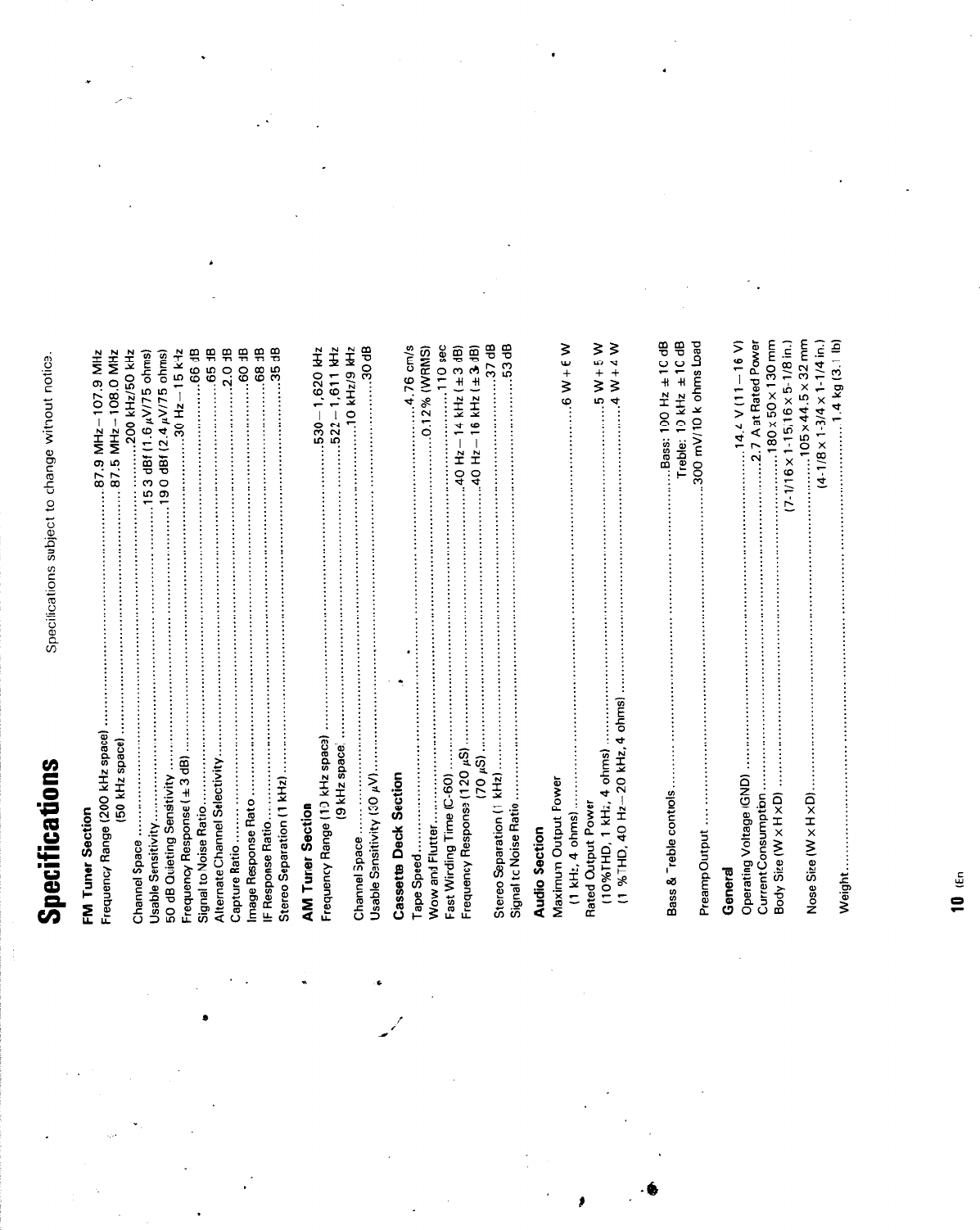 Page 6 of 6 - Kenwood Kenwood-Krc-2000A-Owner-S-Manual KRC-2000A