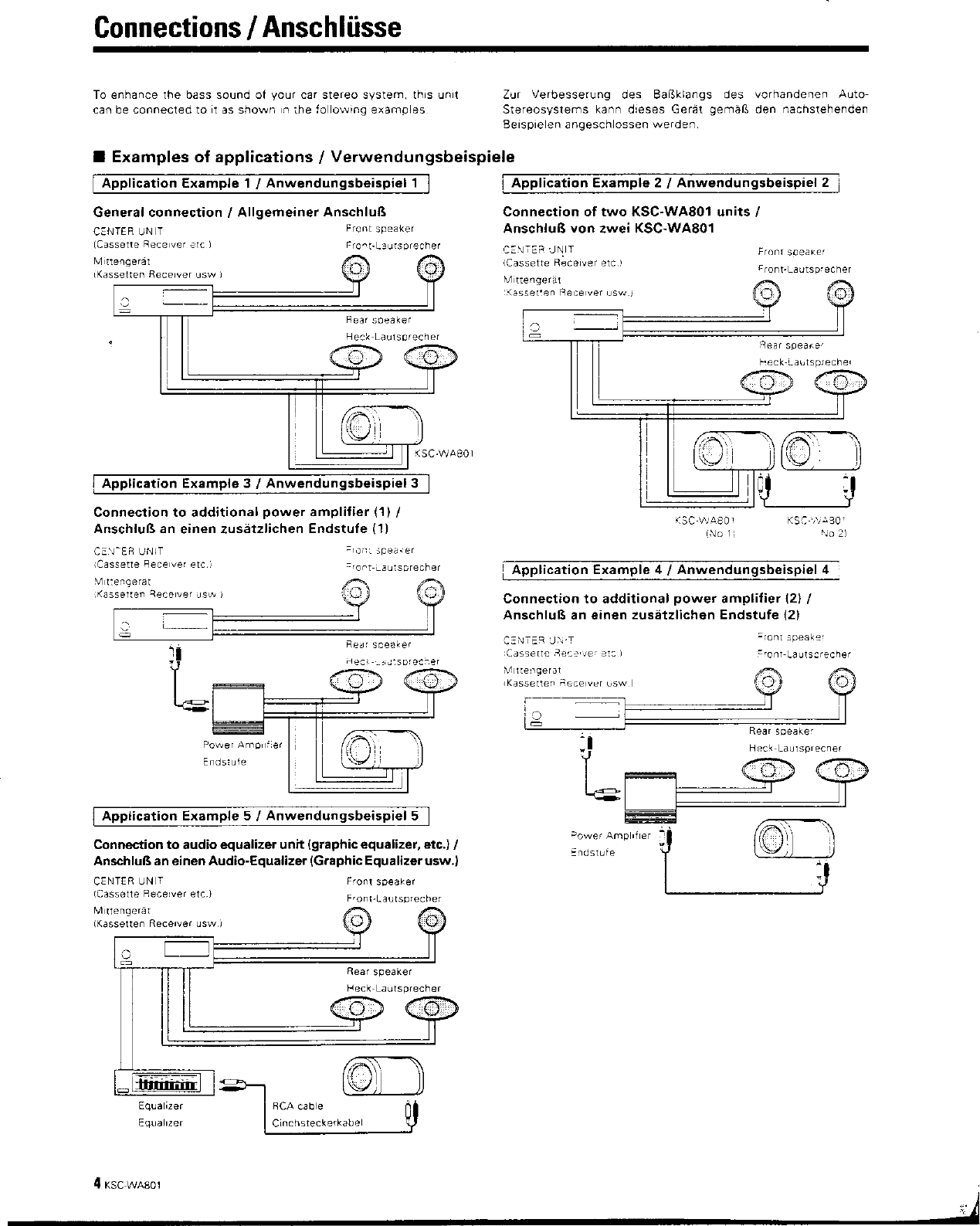 Page 4 of 11 - Kenwood Kenwood-Ksc-Wa801-Owner-S-Manual KSC-WA801