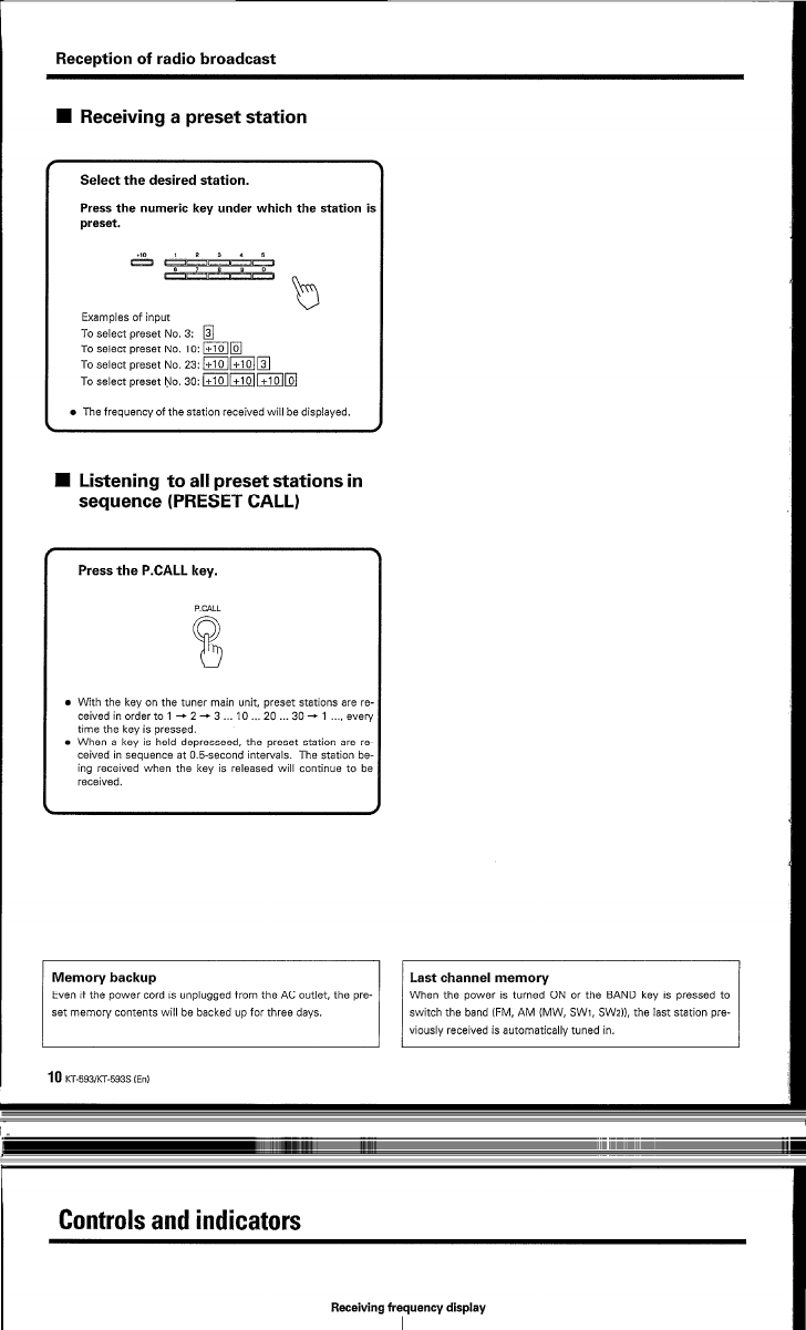 Page 10 of 12 - Kenwood Kenwood-Kt-593-Owner-S-Manual KT-593 KT-593S