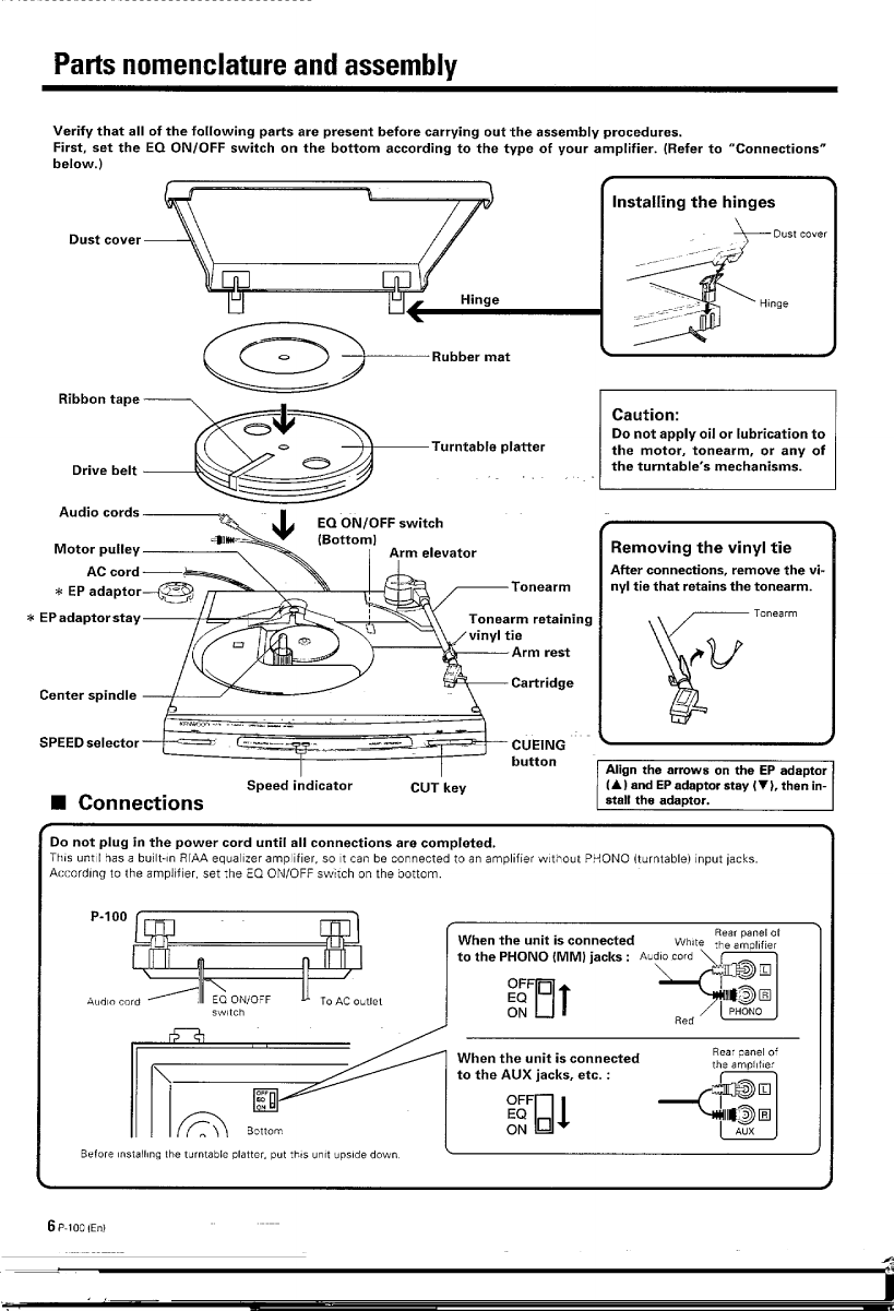 Kenwood P 100 Owner S Manual