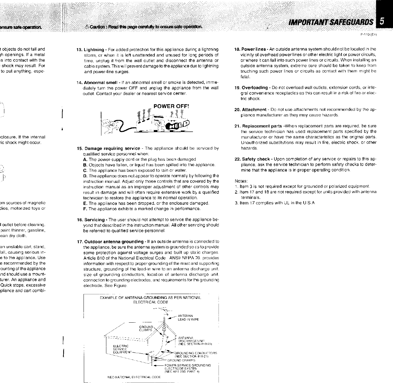 Page 5 of 8 - Kenwood Kenwood-P-110-Owner-S-Manual