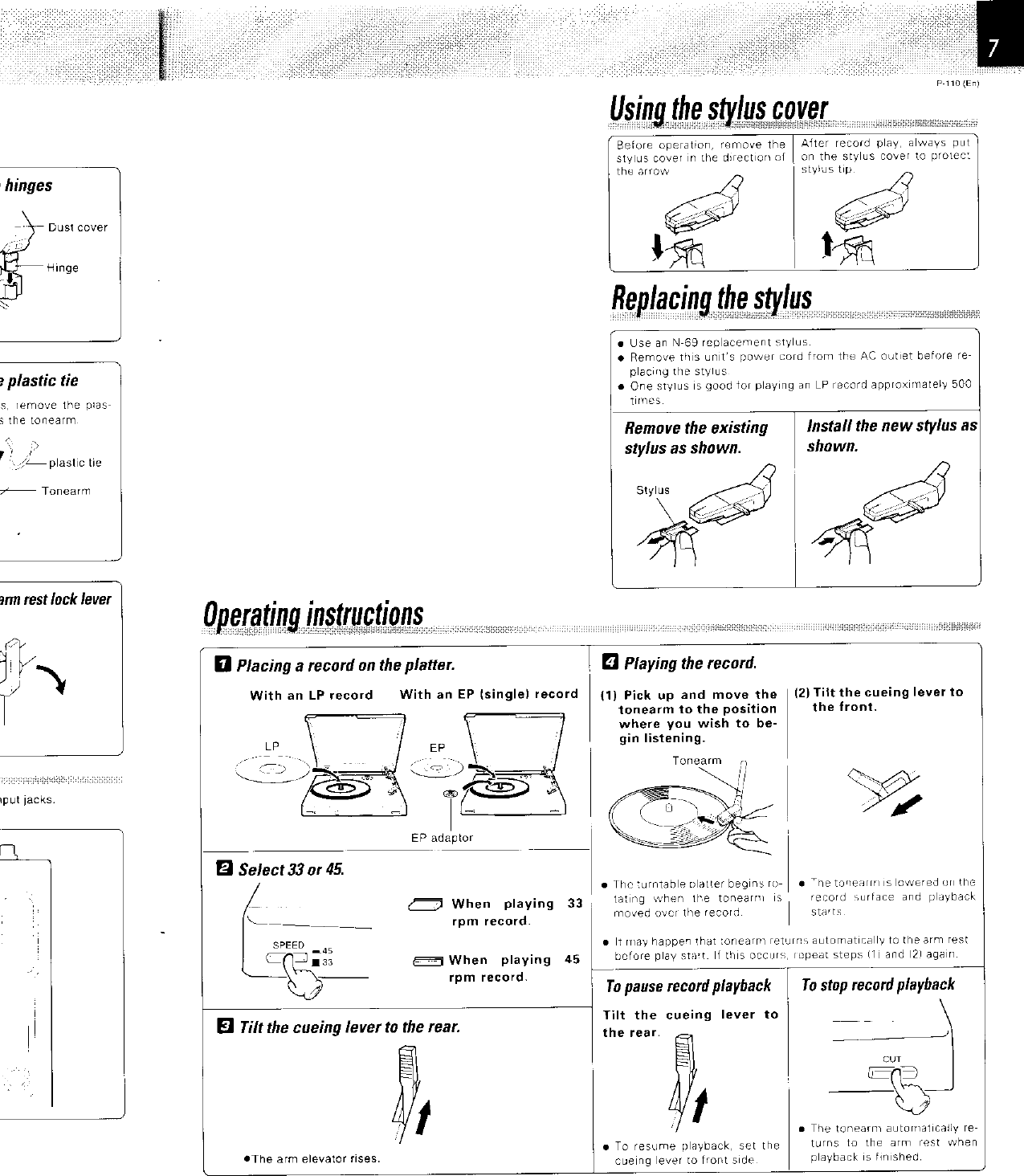 Page 7 of 8 - Kenwood Kenwood-P-110-Owner-S-Manual